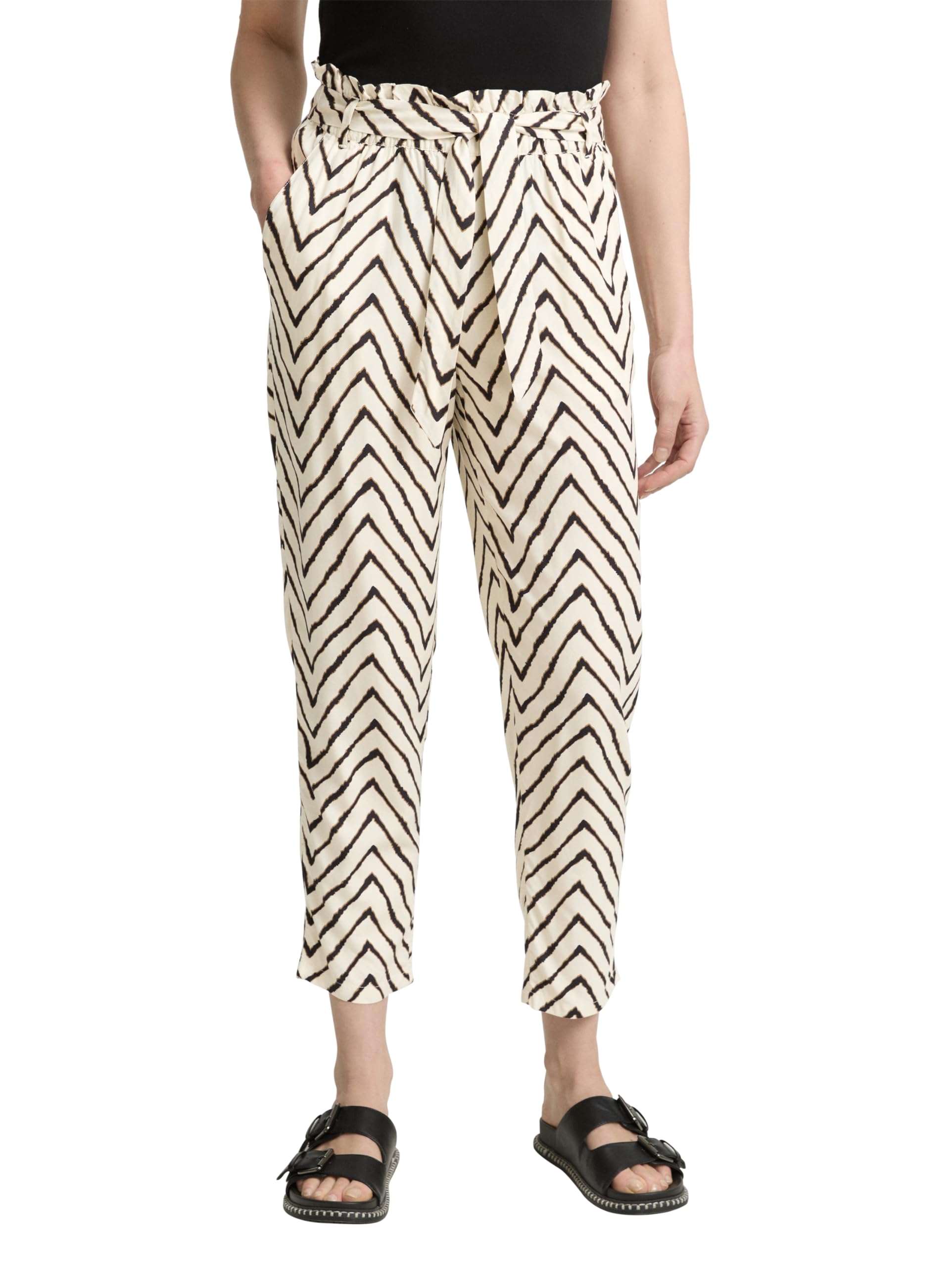 tom-tailor-damen-loose-slim-paperbag-hose image 8