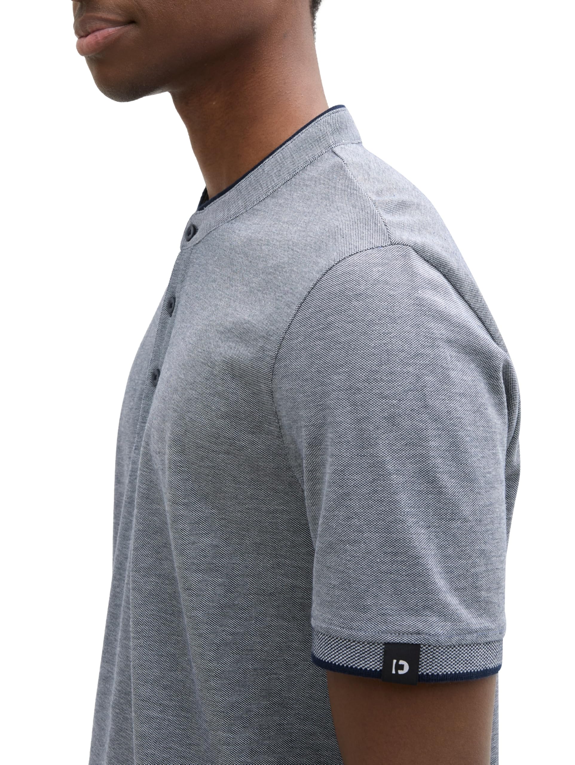 tom-tailor-denim-herren-piqu-poloshirt-mit-stehkragen image 5