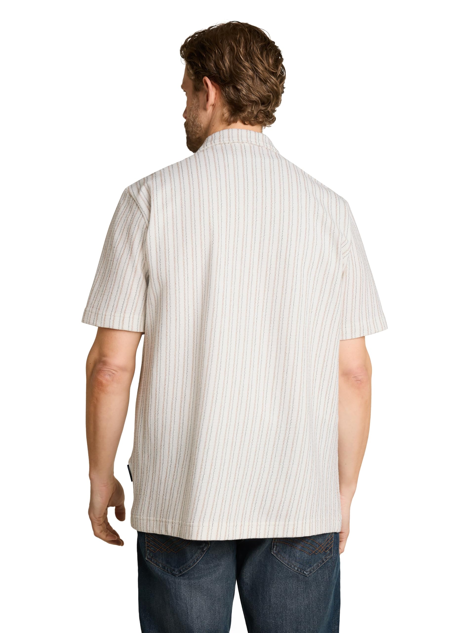 tom-tailor-herren-1051185-regular-fit-kurzarmhemd-mit-streifen image 3