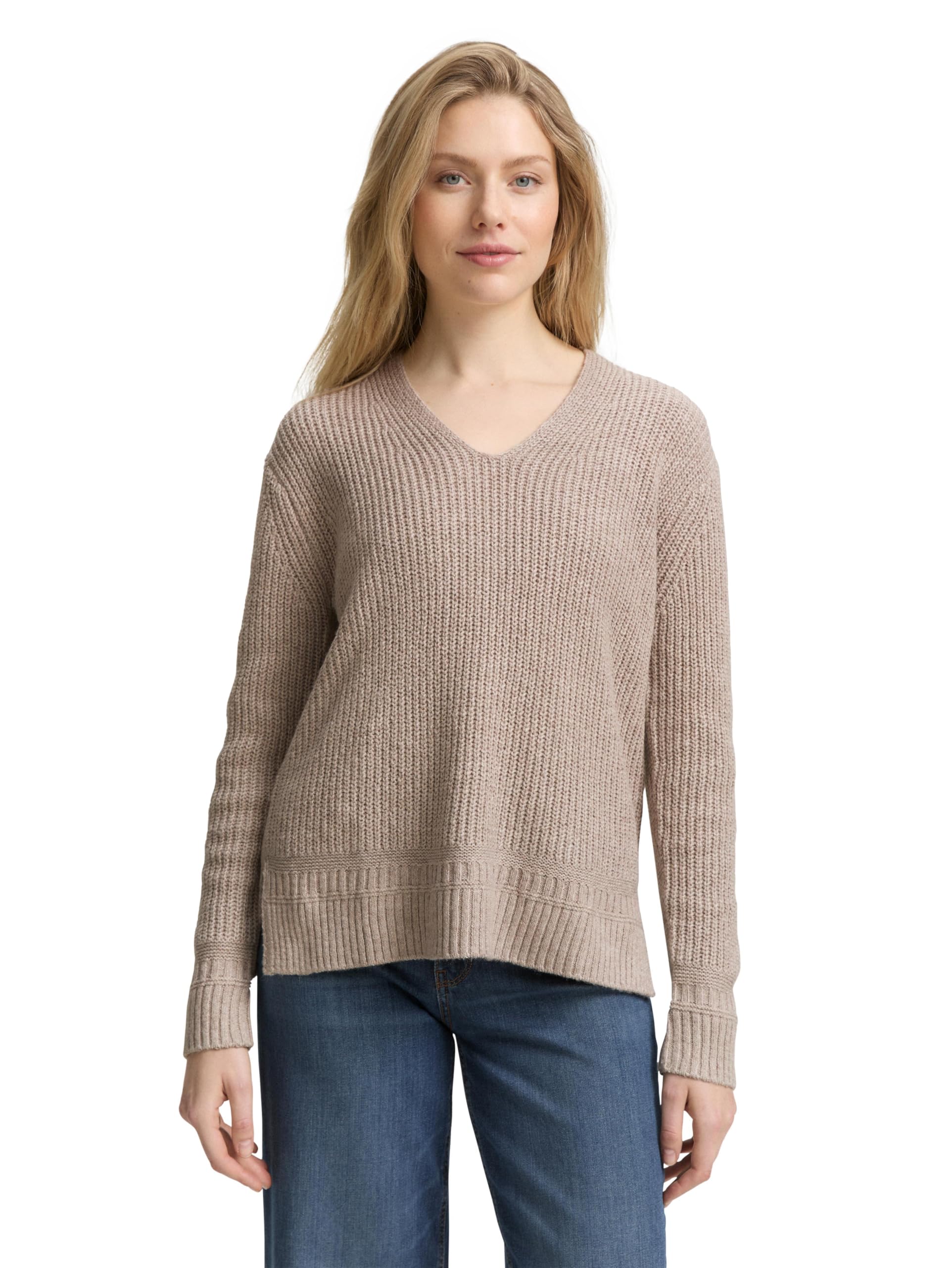 tom-tailor-damen-1047674-ripp-strickpullover-mit-v-ausschnitt image 8