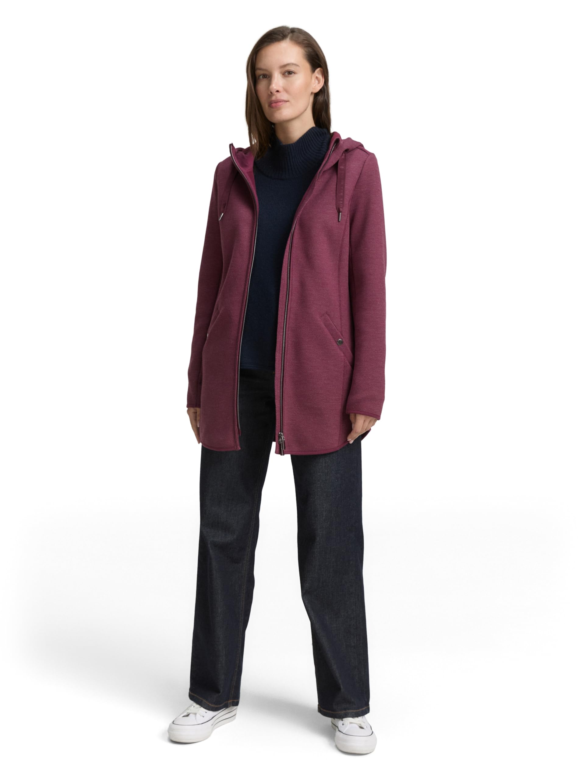 tom-tailor-damen-1044413-hoodie-sweatjacke-in-twill-optik image 3