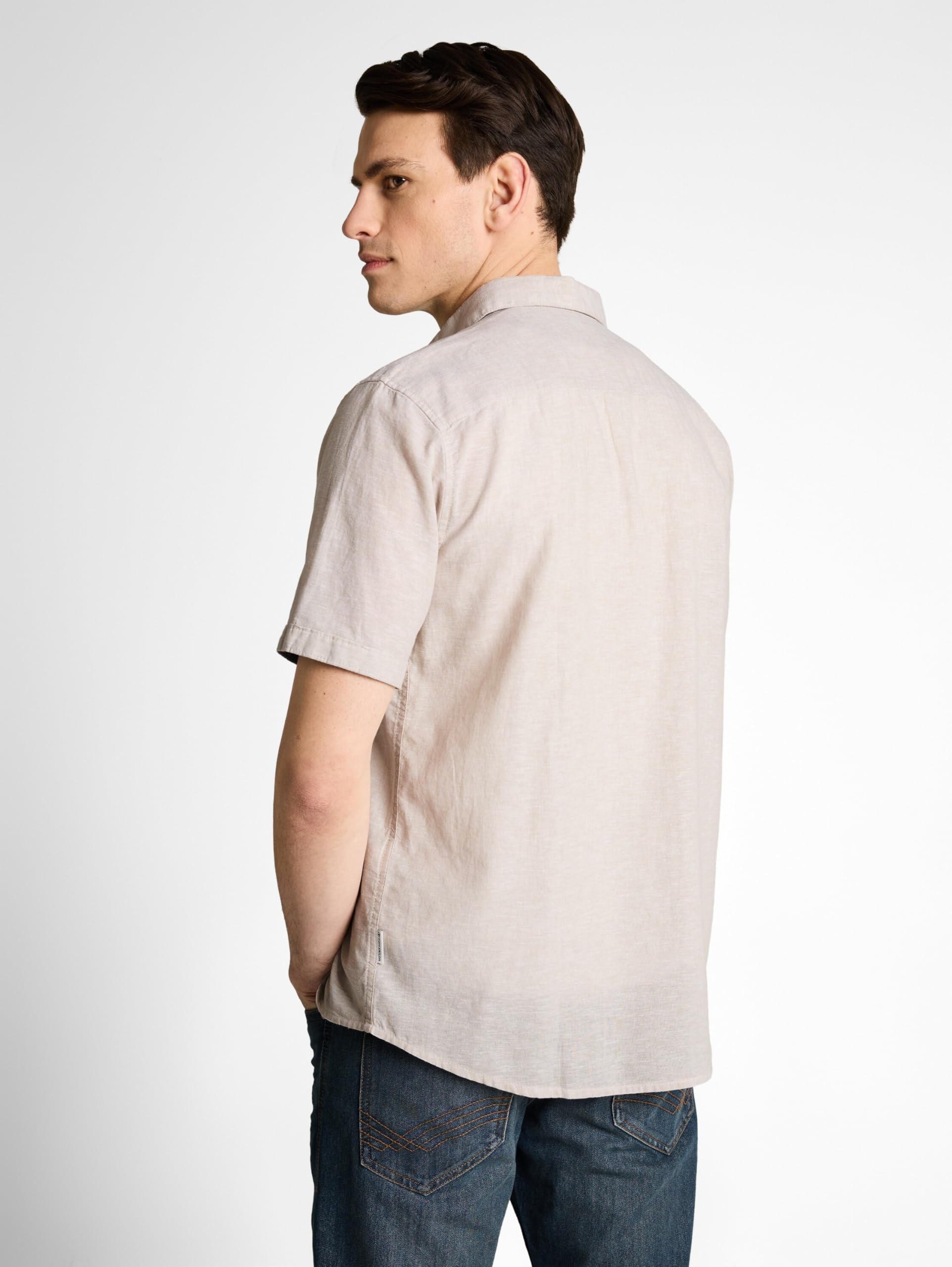 tom-tailor-herren-baumwollhemd-mit-leinen image 3