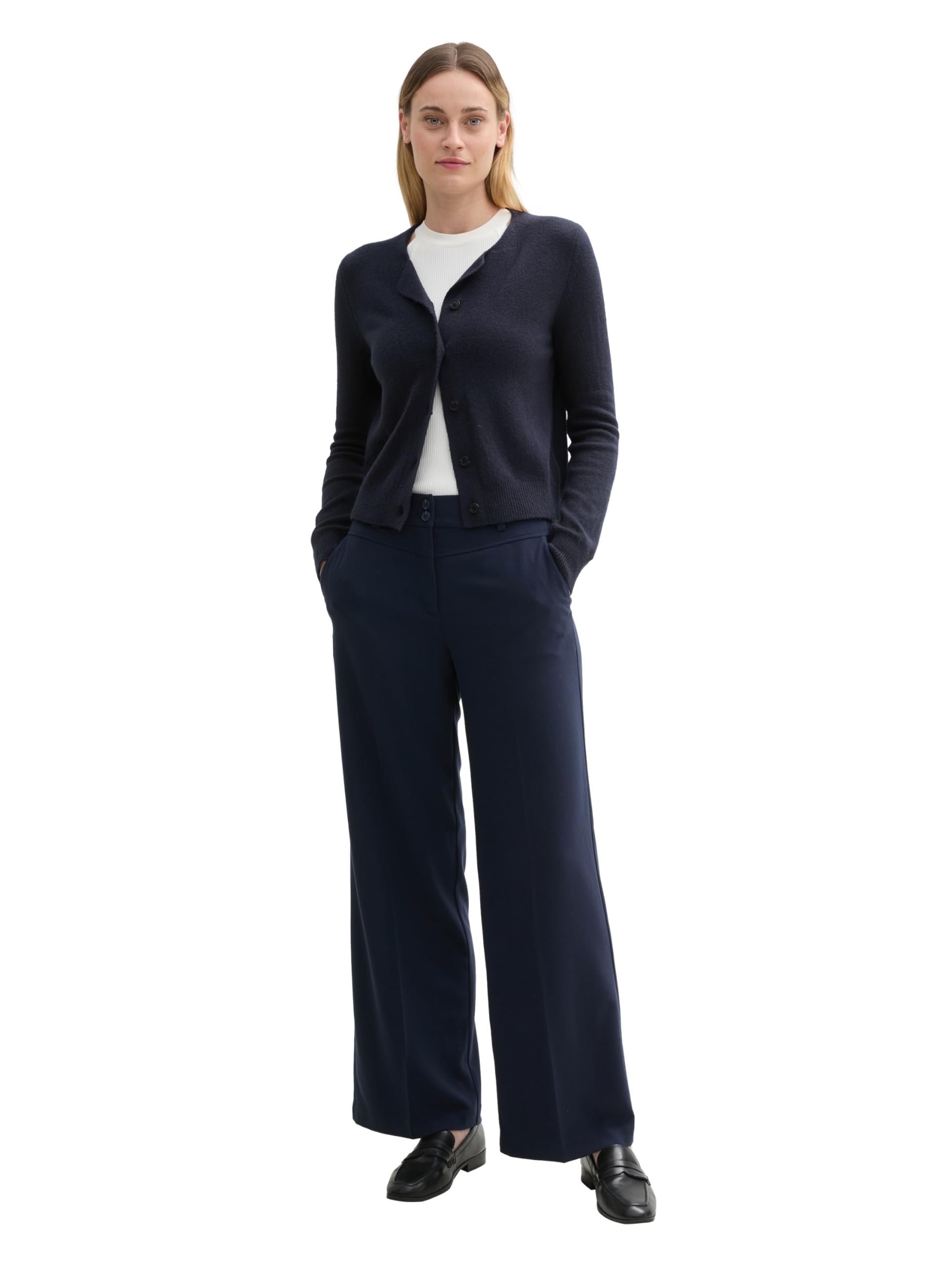 tom-tailor-lea-wide-leg-damen-hose-mit-b-gelfalte image 6