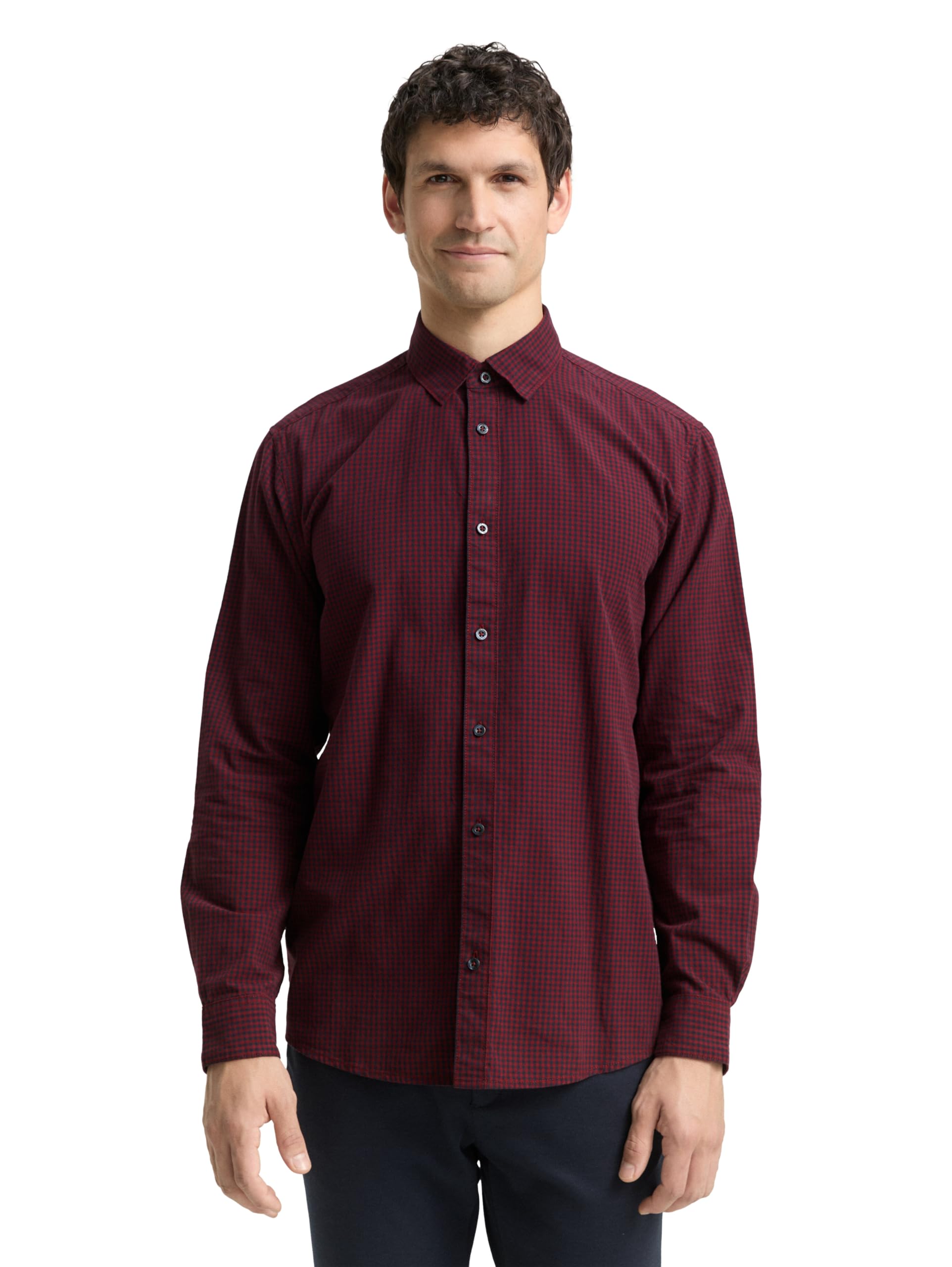 tom-tailor-herren-regular-fit-hemd-mit-karomuster image 6
