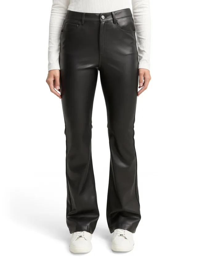 tom-tailor-denim-damen-flared-hose-in-lederoptik-1048873 image 1