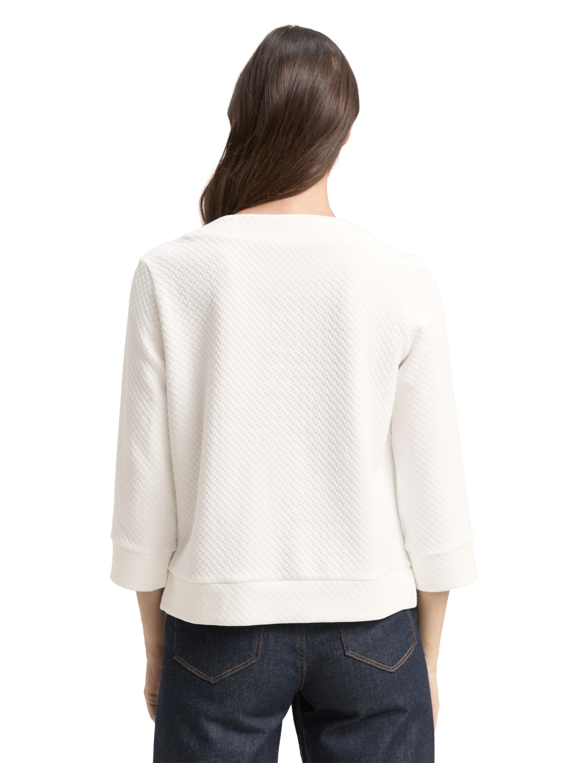 tom-tailor-damen-1049016-boxy-fit-sweatshirt-mit-7-8-arm image 4