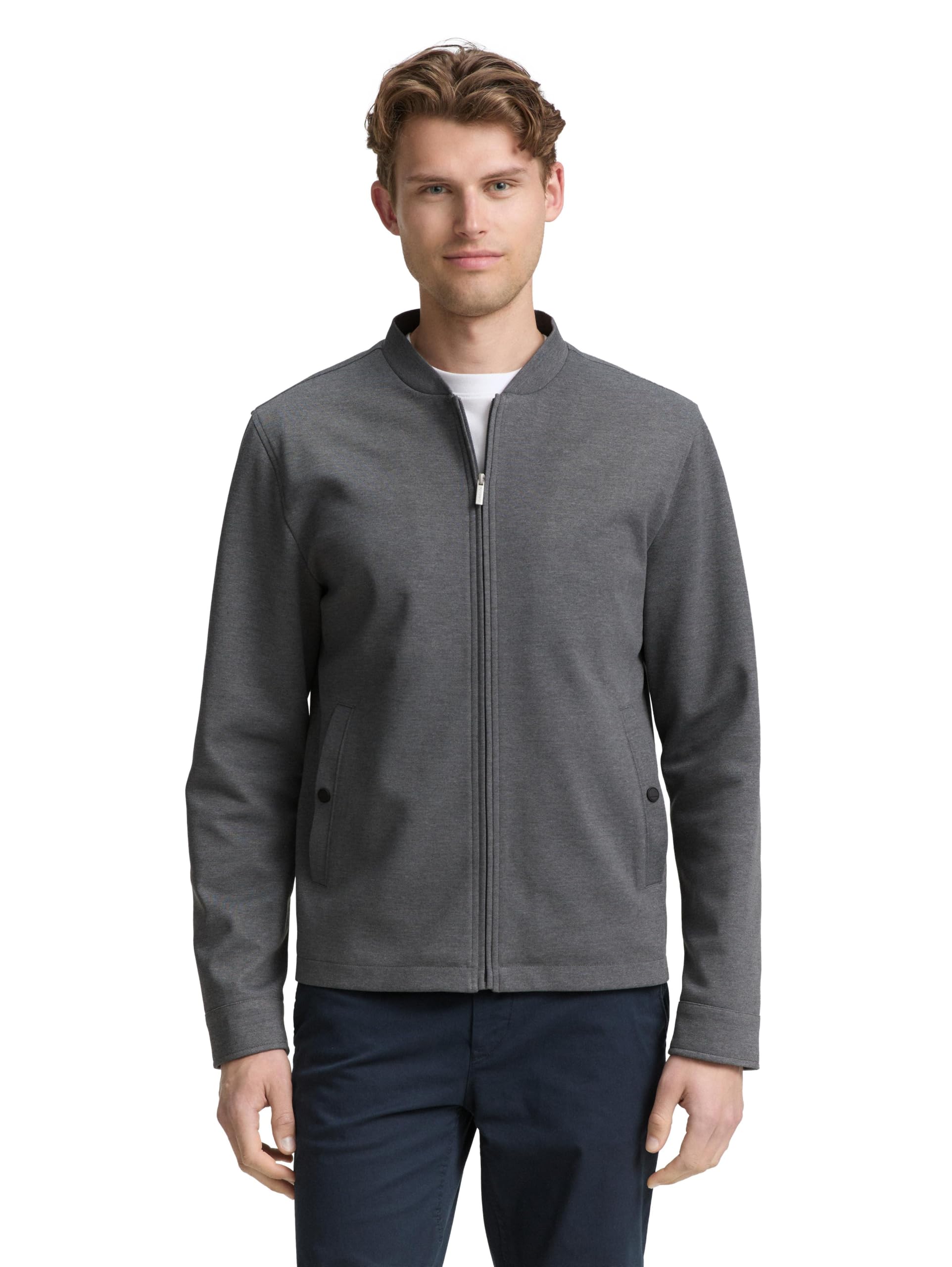 tom-tailor-herren-1047274-piqu-blouson-jacke-mit-bomberkragen image 6