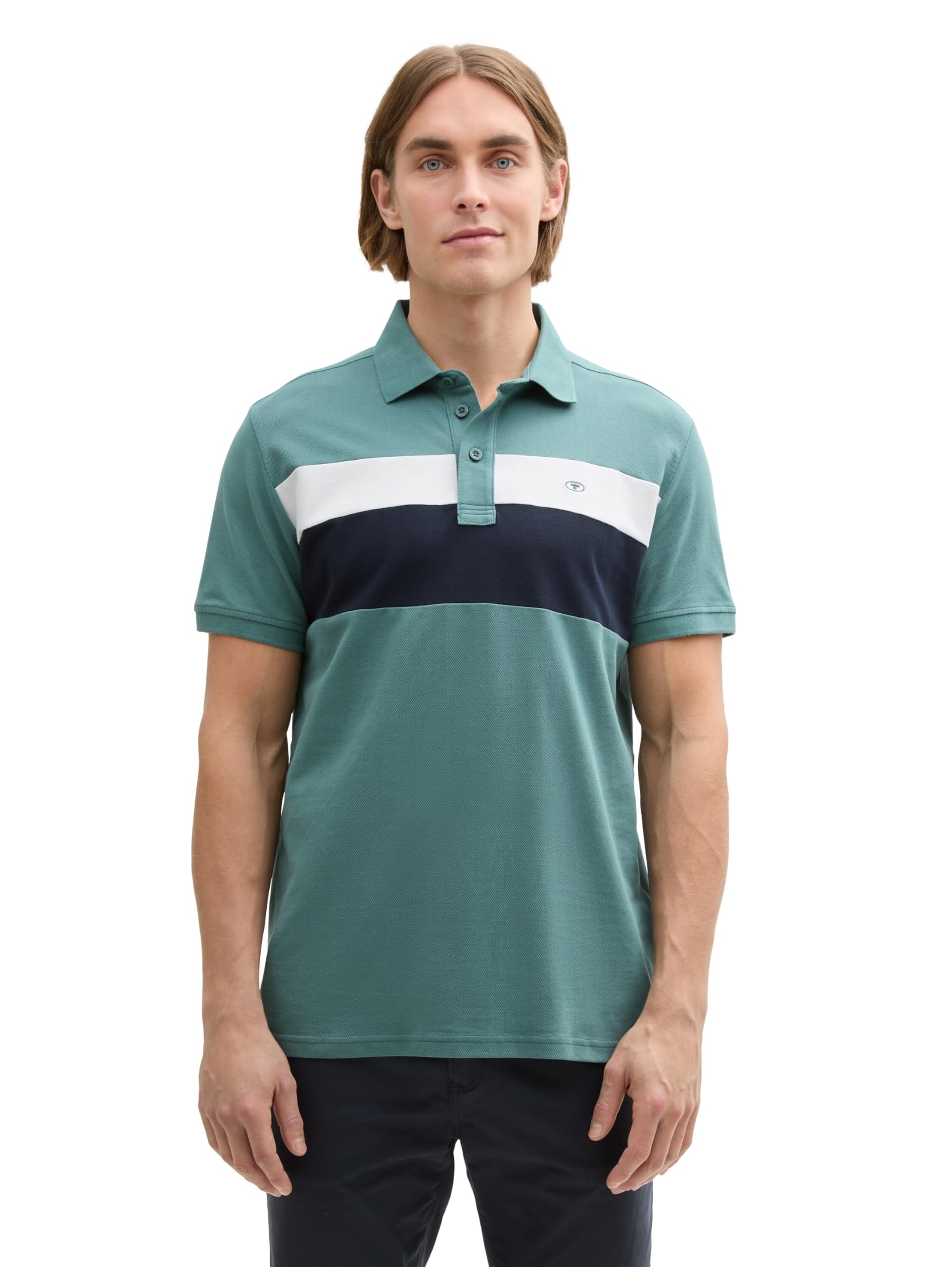 tom-tailor-herren-piqu-poloshirt-mit-blockstreifen image 8