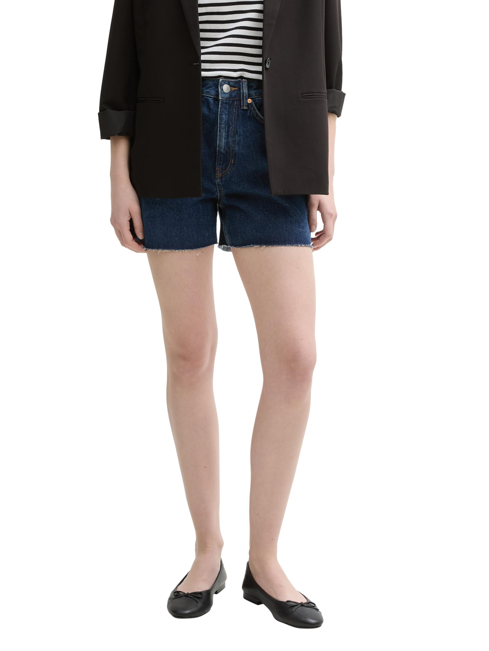 tom-tailor-denim-damen-mom-fit-jeans-shorts-hoher-tragekomfort-1er-pack image 6