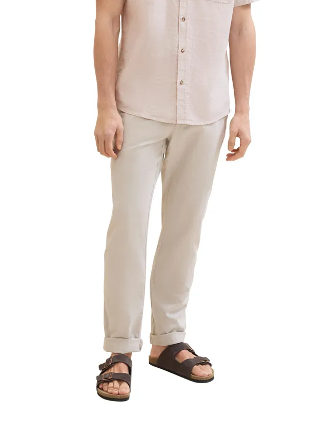 tom-tailor-herren-regular-fit-chino-hose-leinen image 1