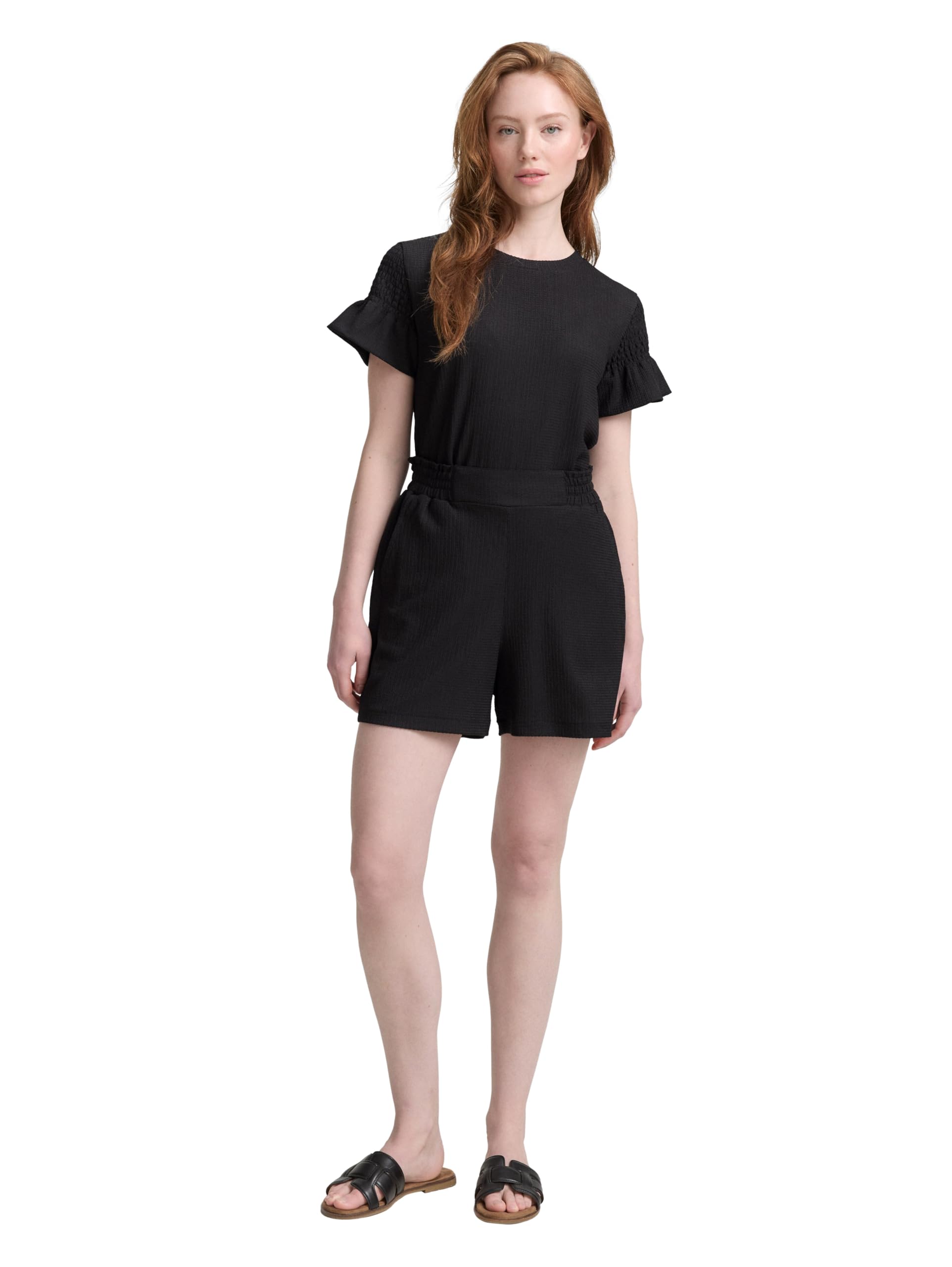 tom-tailor-denim-damen-relaxed-jacquard-shorts image 2