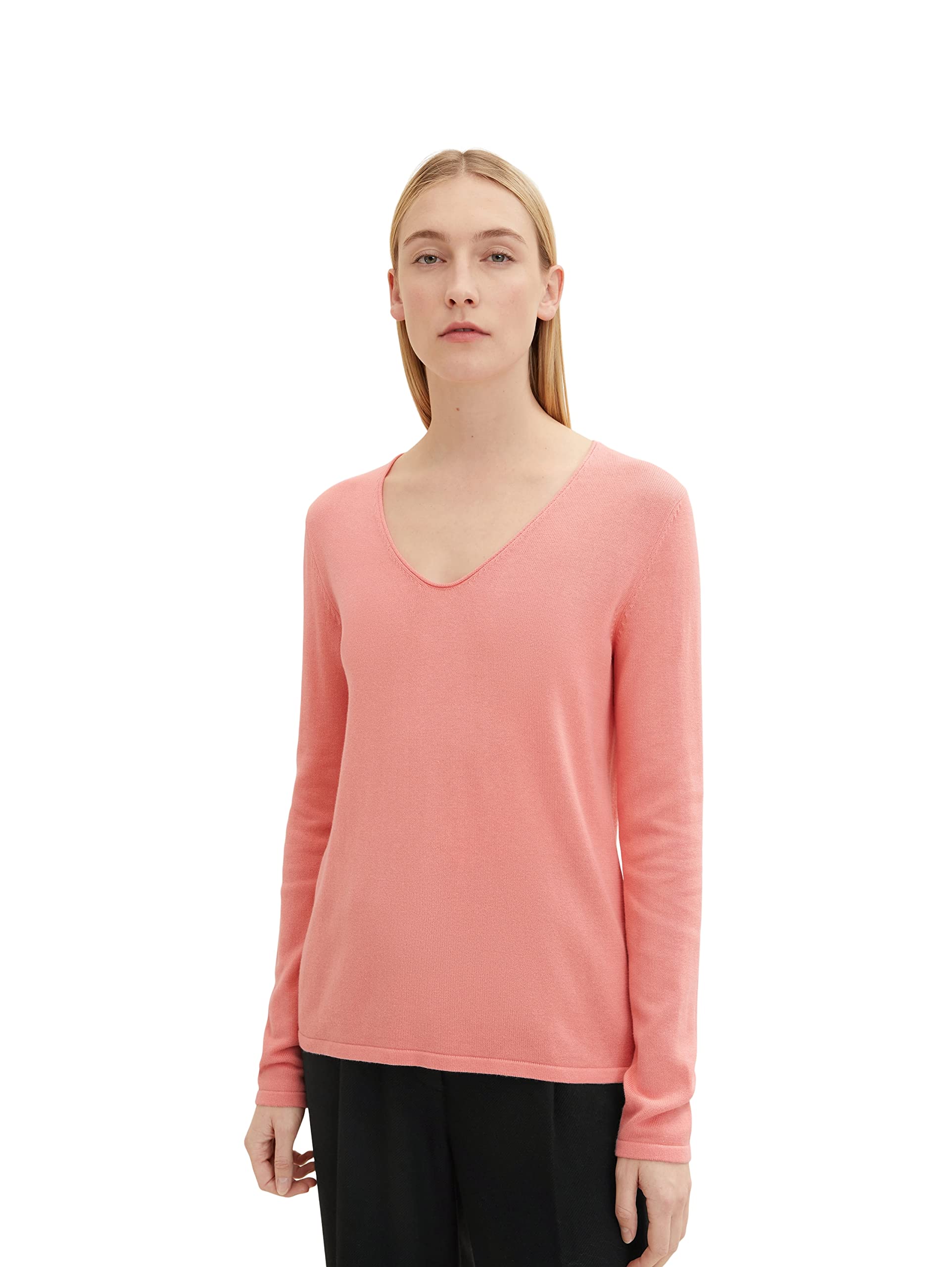 tom-tailor-damen-1012976-basic-strickpullover-mit-v-ausschnitt image 8