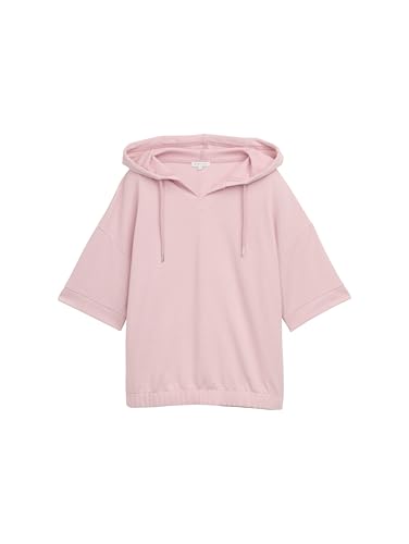 tom-tailor-damen-hoodie-sweatshirt-mit-halbarm image 5