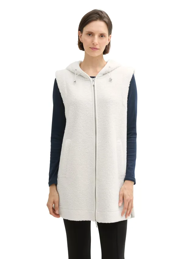 tom-tailor-1043177-damen-teddy-weste-mit-kapuze image 1