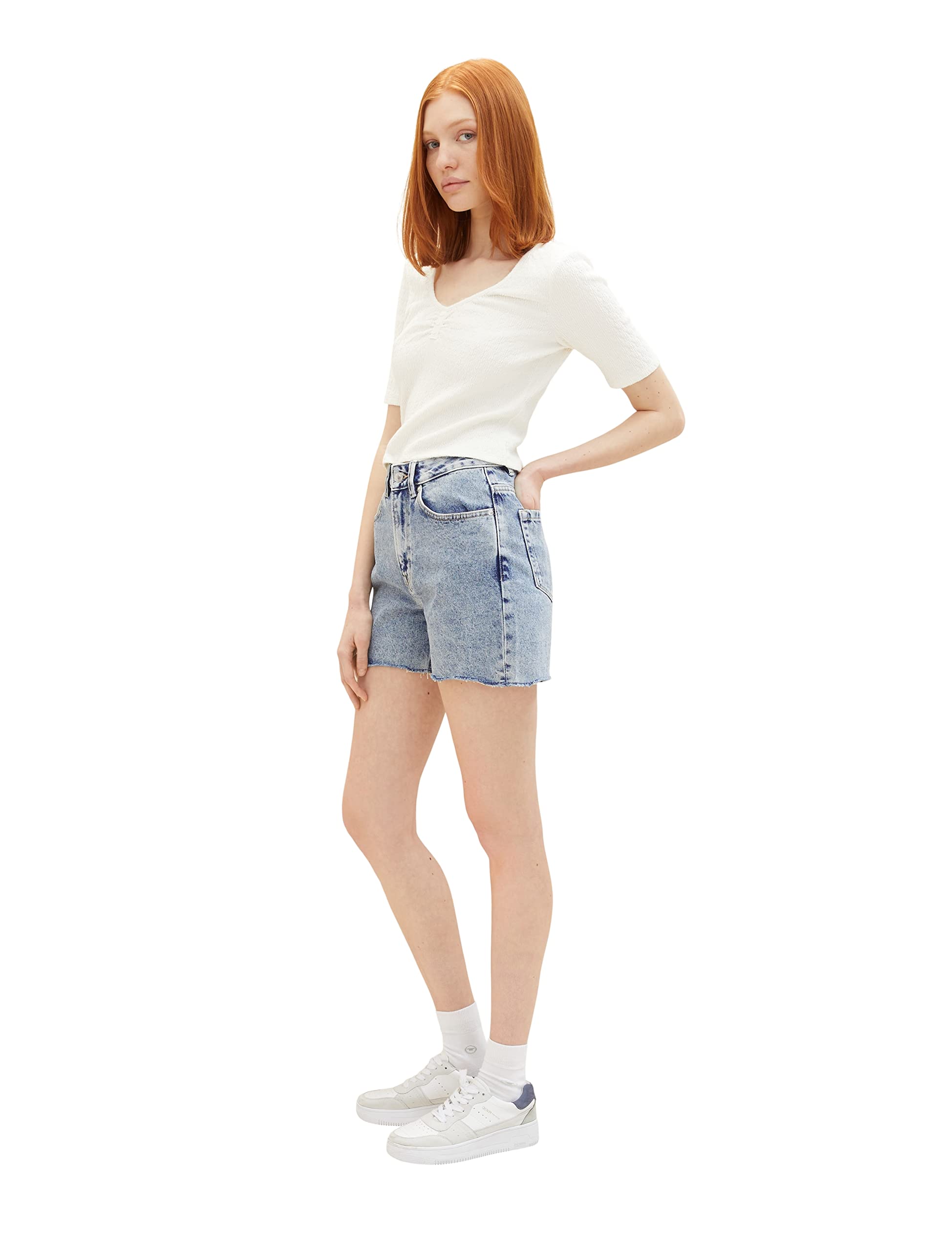 tom-tailor-denim-damen-mom-jeans-shorts-mom-fit image 2