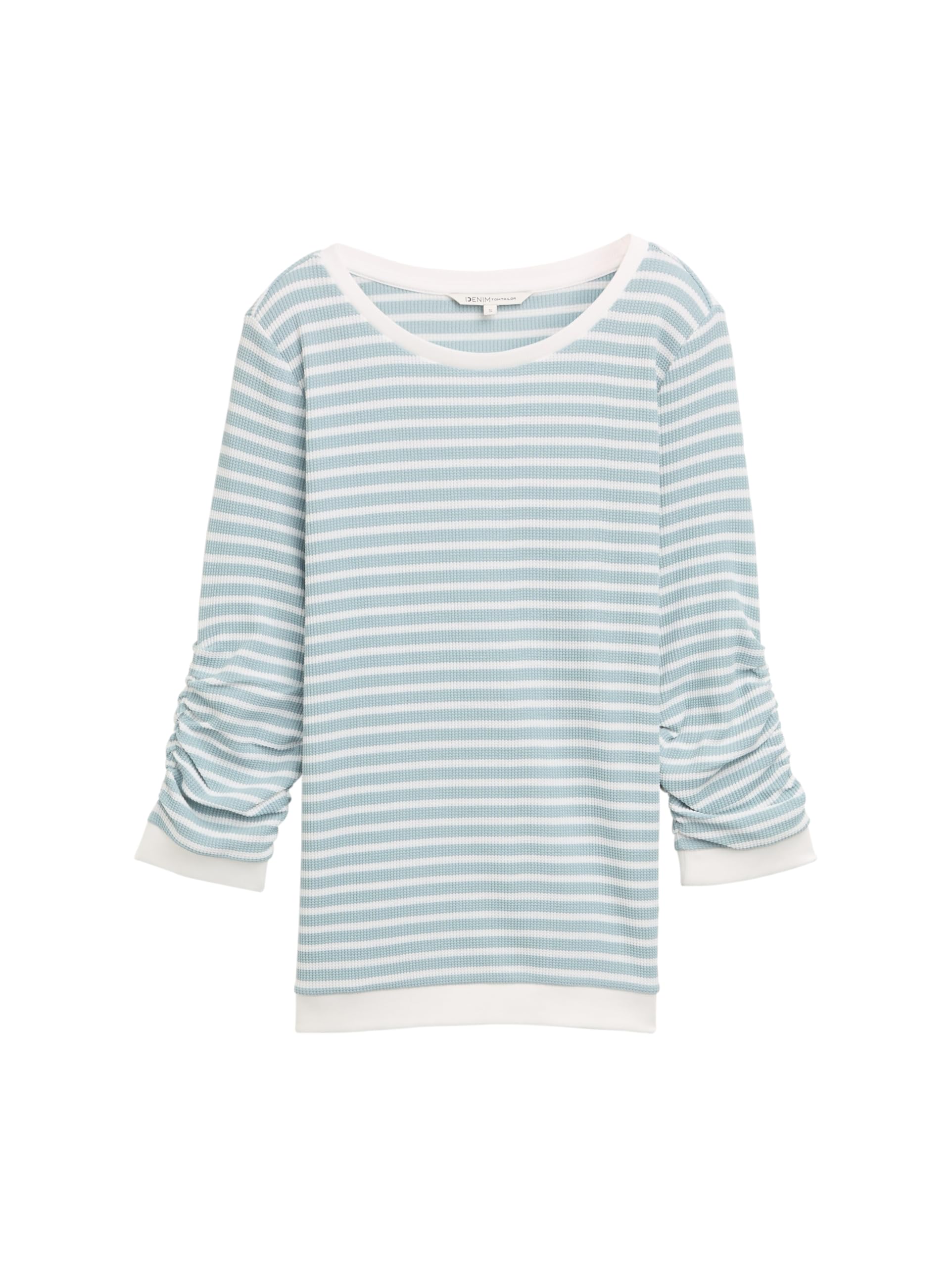 tom-tailor-denim-damen-1044659-basic-sweatshirt-mit-raffungen-sweatshirt-f-r-dam image 2