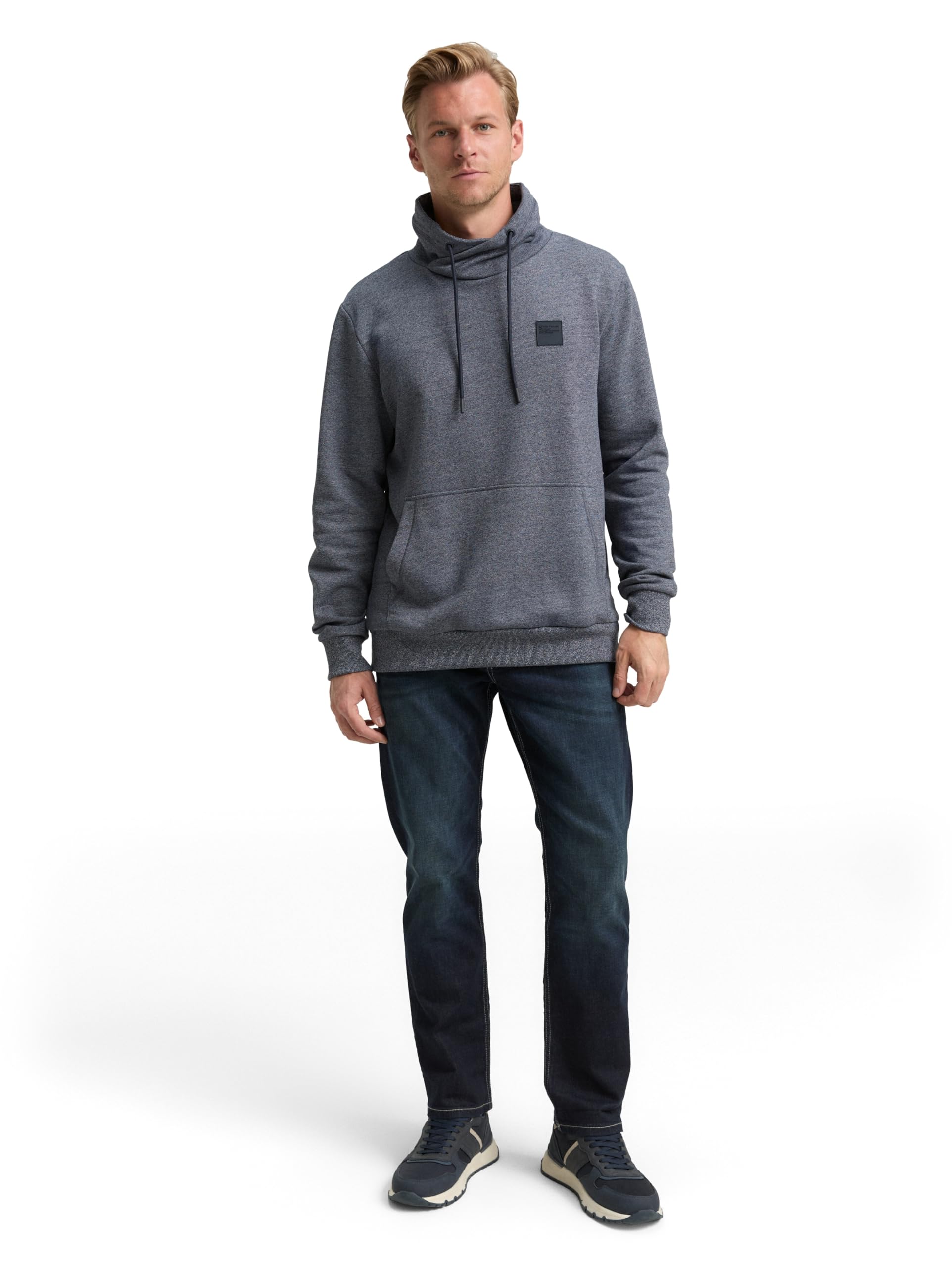 tom-tailor-herren-1047805-snood-sweatshirt-in-melange-optik image 2