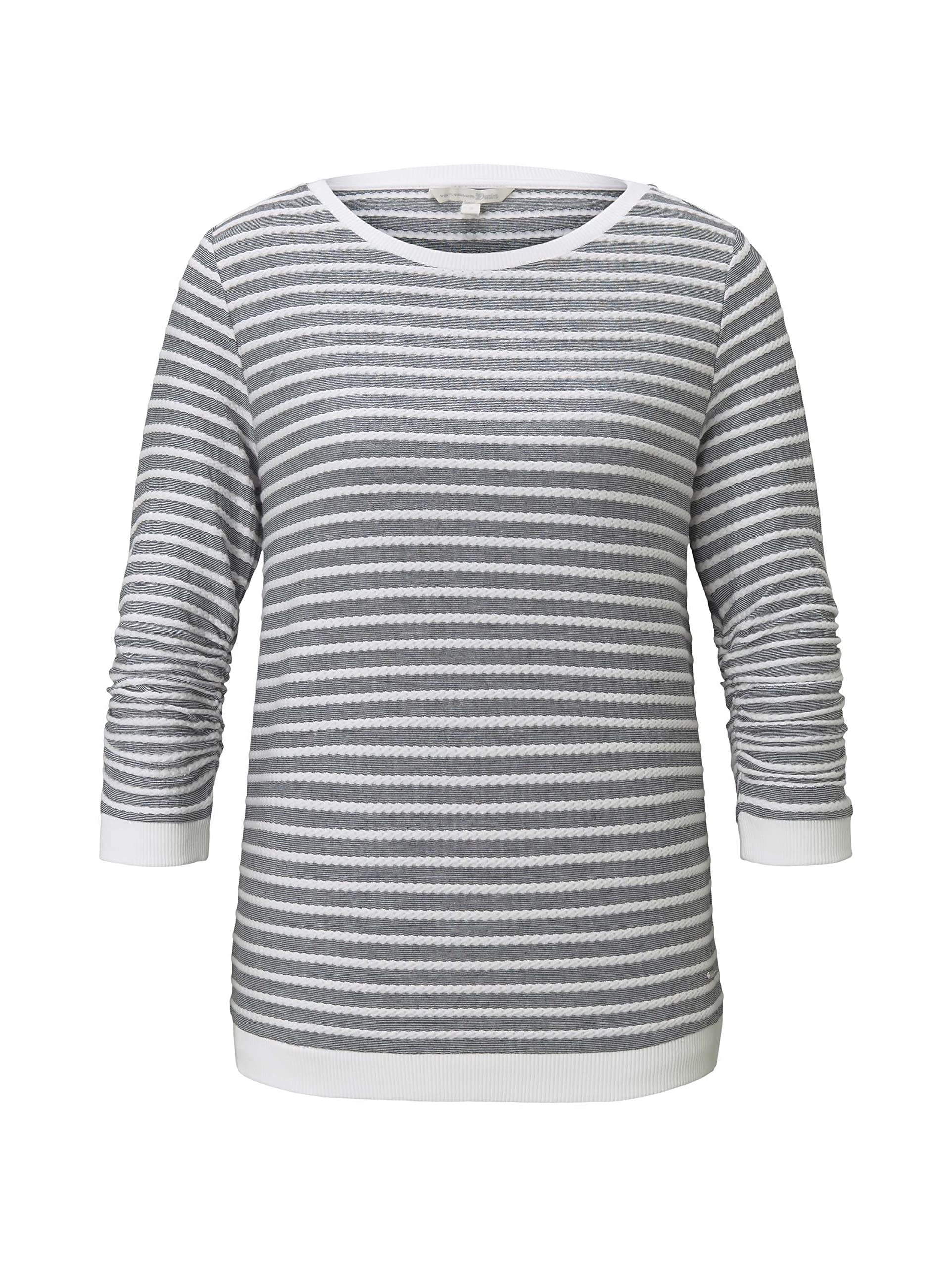 tom-tailor-denim-damen-sweatshirt-mit-raffarm image 4