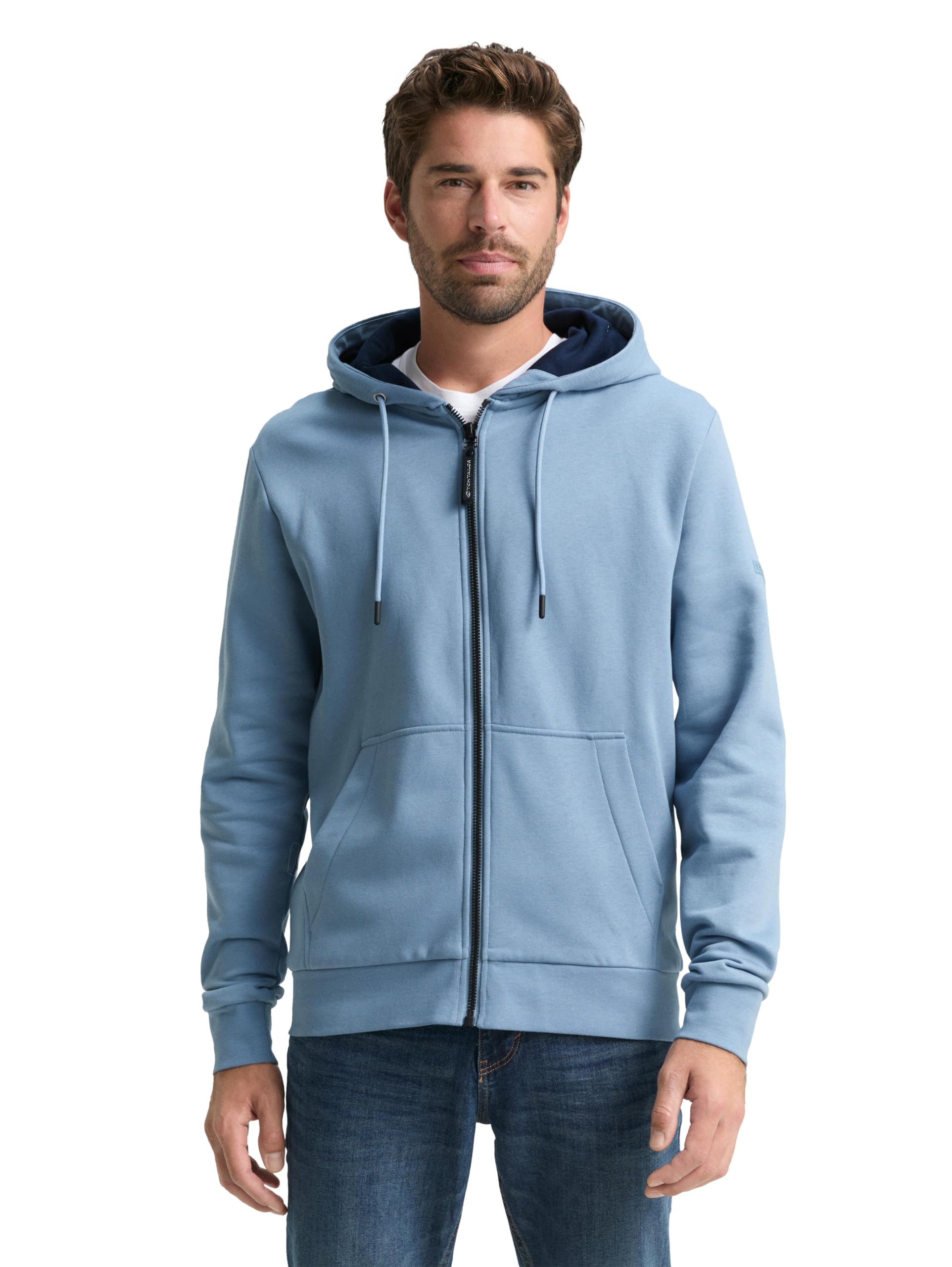 tom-tailor-herren-hoodie-sweatjacke-mit-k-ngurutasche image 8