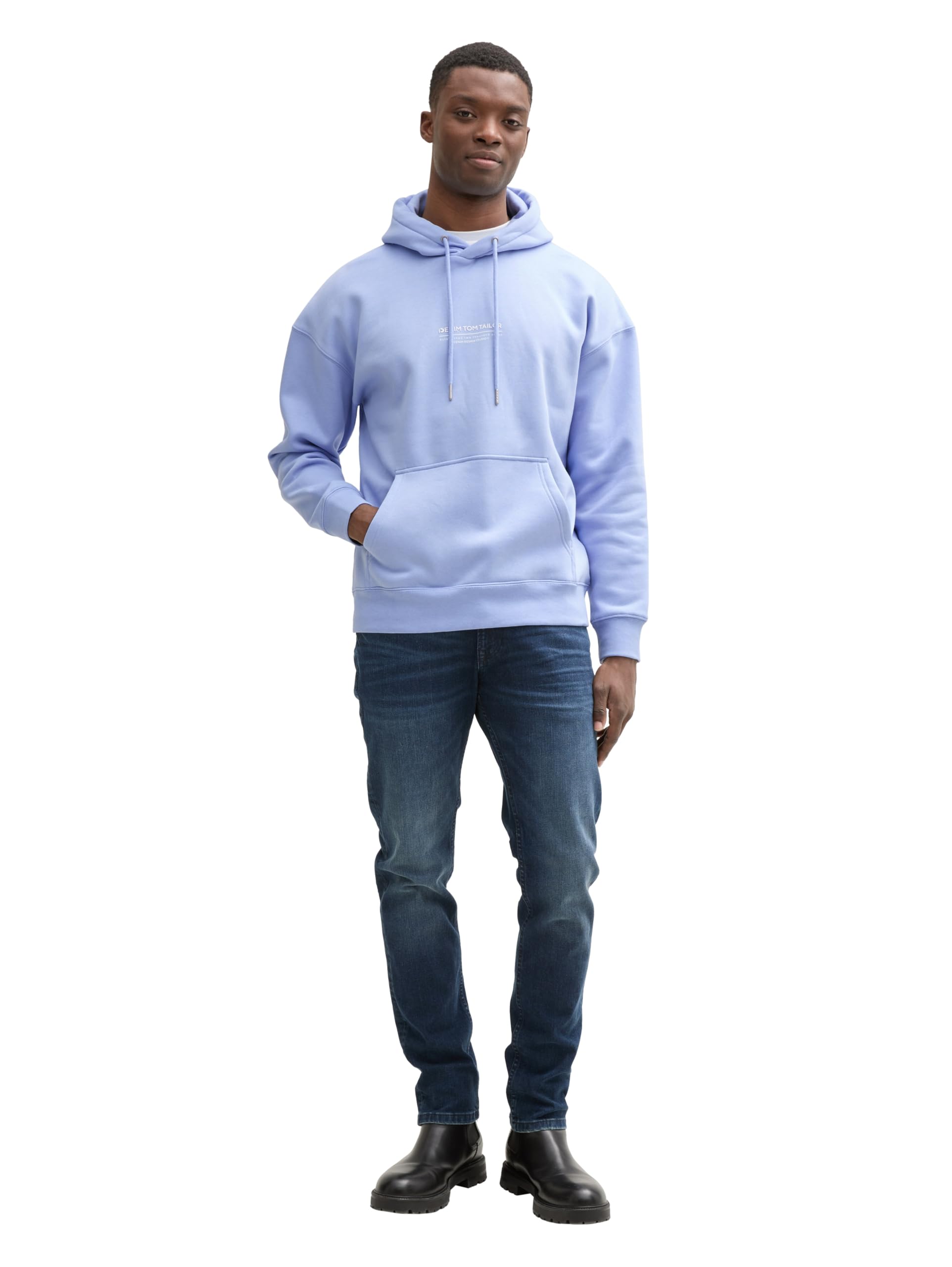 tom-tailor-denim-herren-relaxed-hoodie-sweatshirt-mit-logo-print image 2