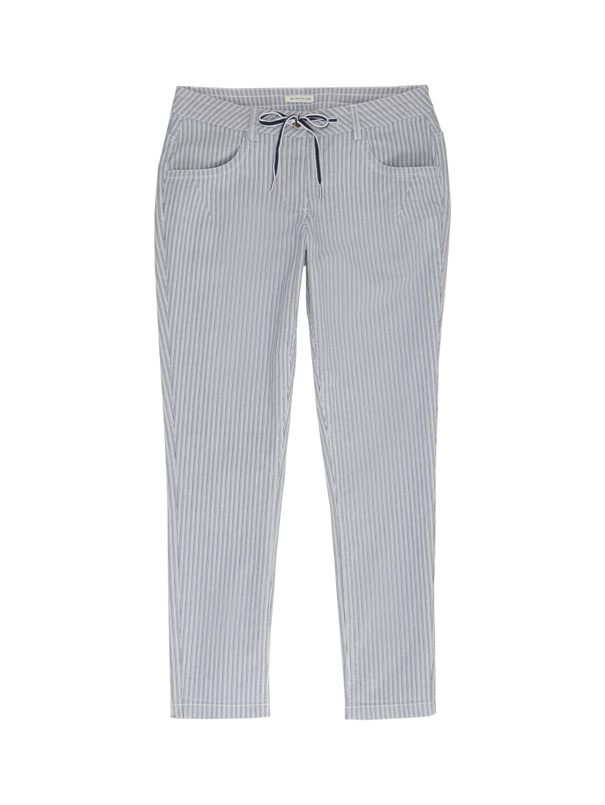 tom-tailor-damen-hose-tapered-relaxed-mit-kordelzug-und-streifen image 4