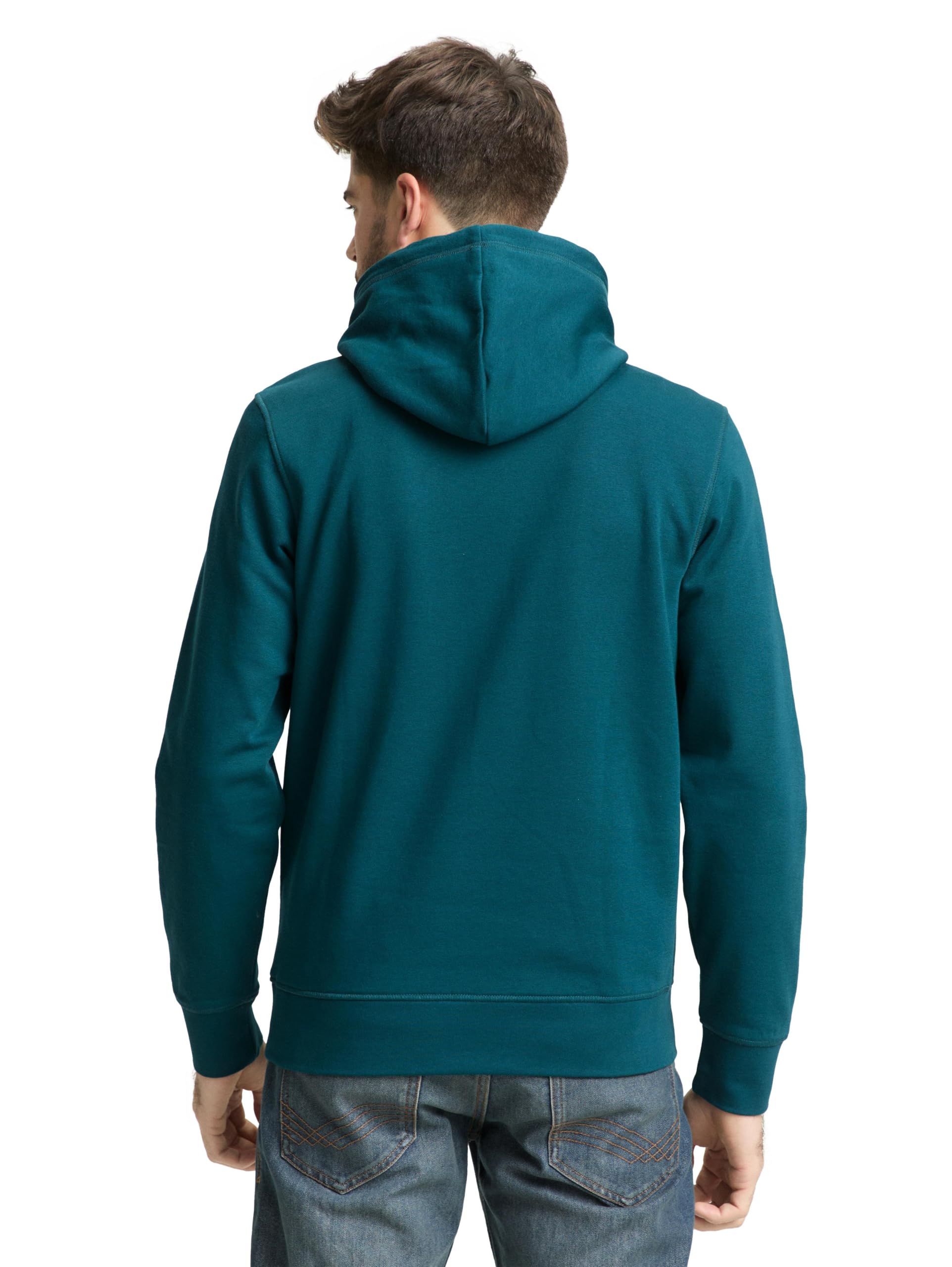 tom-tailor-herren-hoodie-sweatshirt-kapuzenpullover-mit-k-ngurutasche image 3