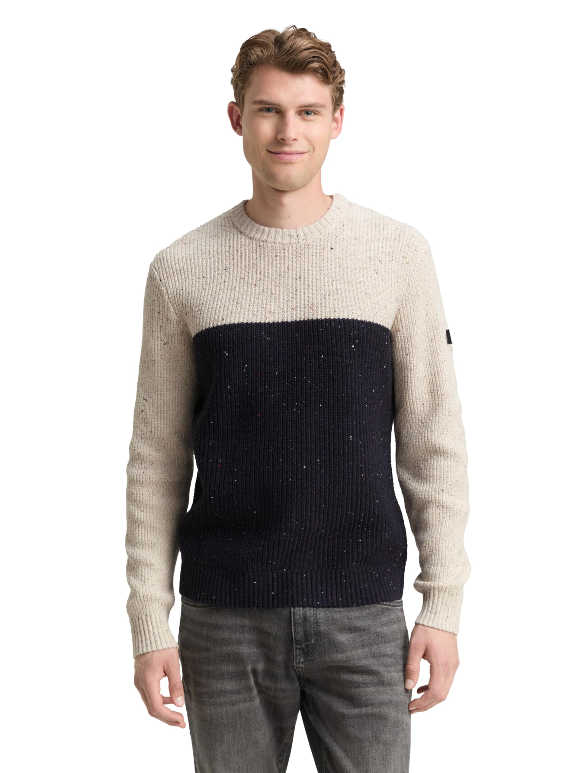tom-tailor-herren-strickpullover-mit-strukturmix image 1
