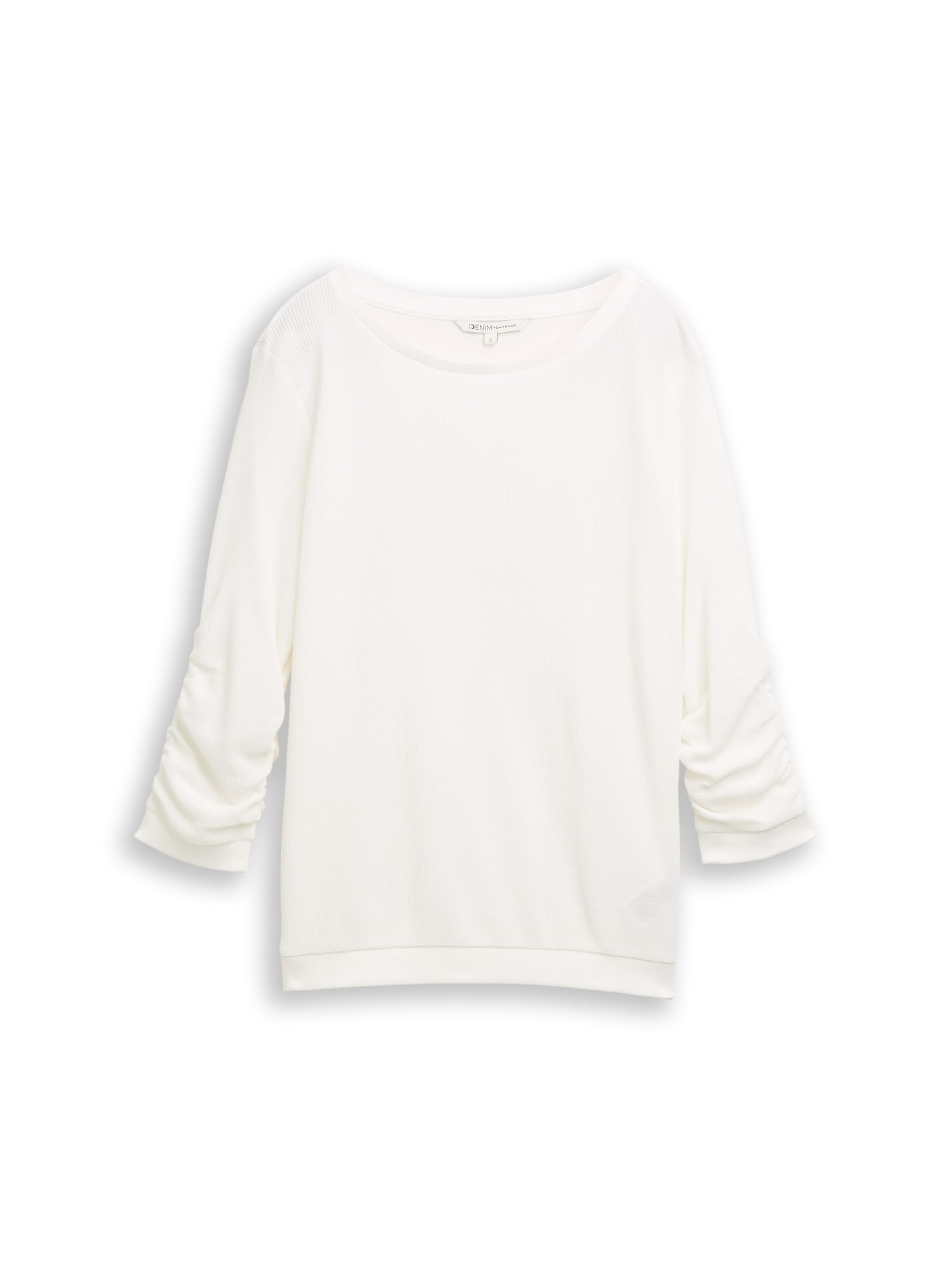 tom-tailor-denim-damen-1044659-basic-sweatshirt-mit-raffungen-sweatshirt-f-r-dam image 4