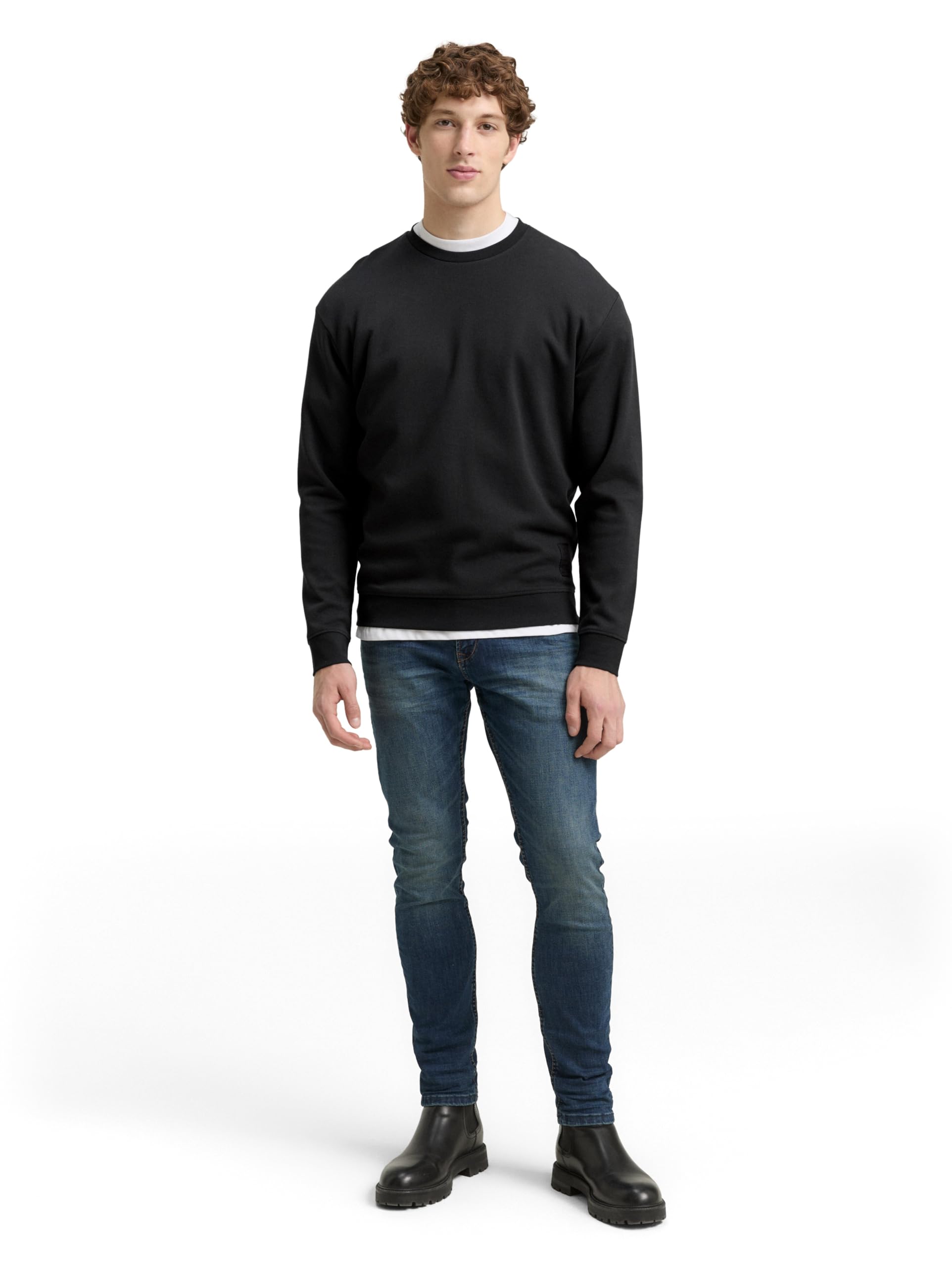 tom-tailor-denim-herren-basic-piqu-sweatshirt-rundhals image 3