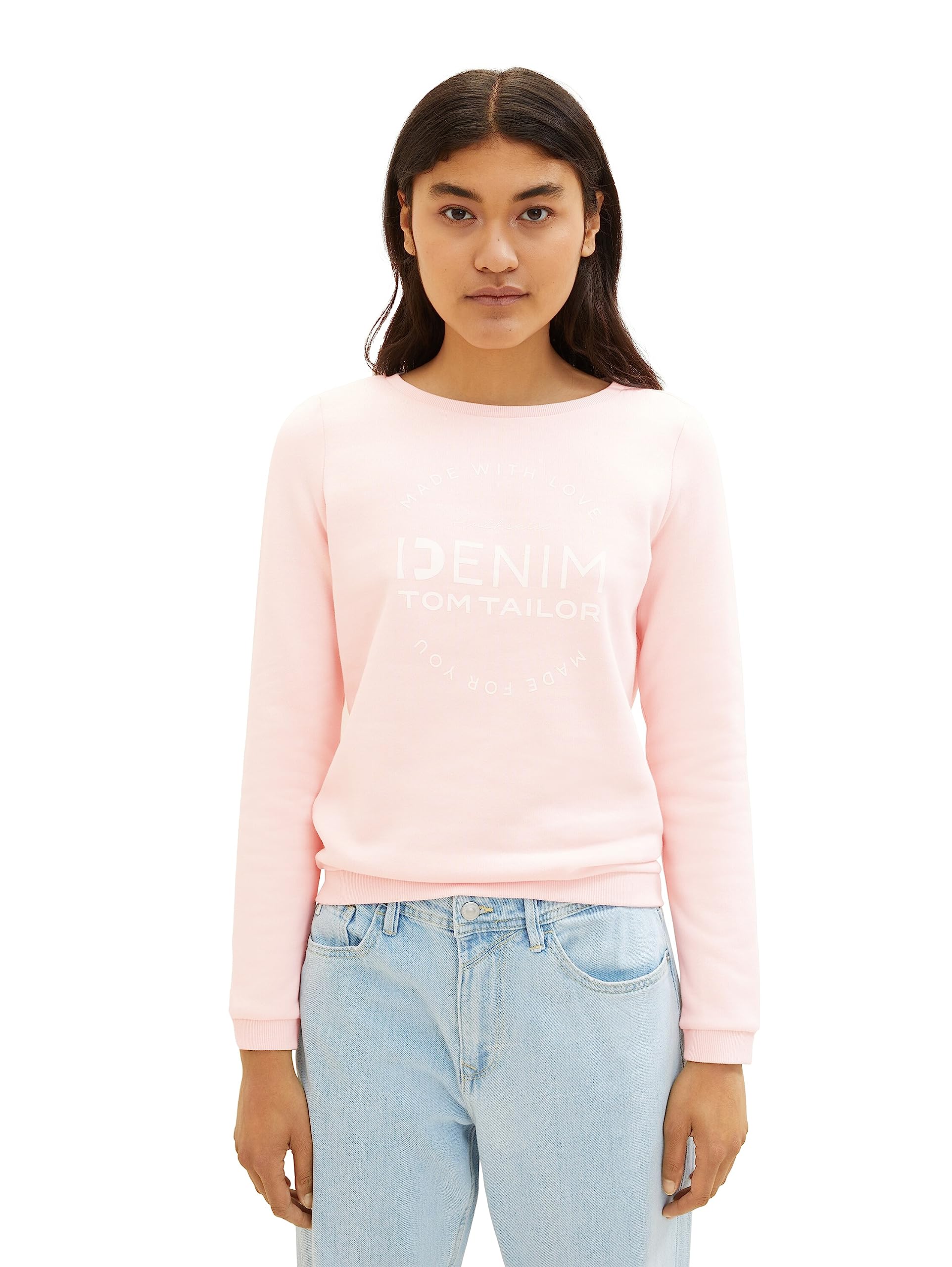 tom-tailor-denim-1039817-damen-sweater-mit-logo-print-raffarm image 1