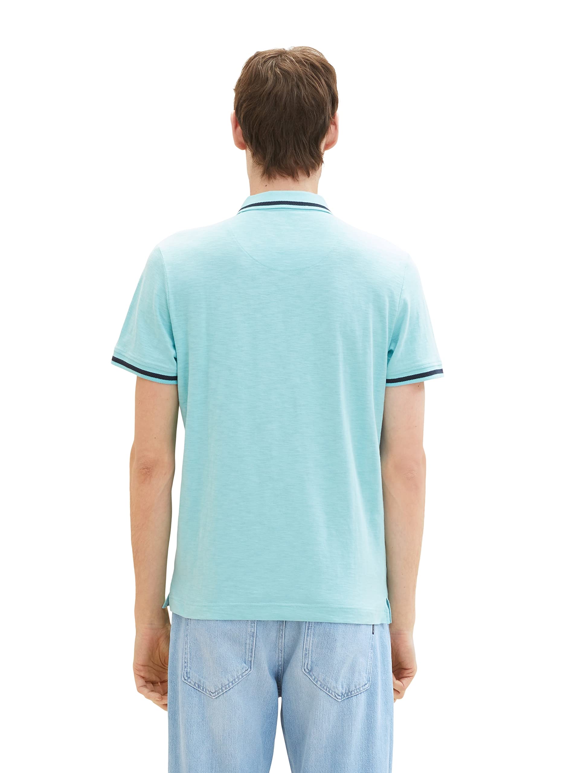 tom-tailor-herren-poloshirt-mit-palmen-print image 2