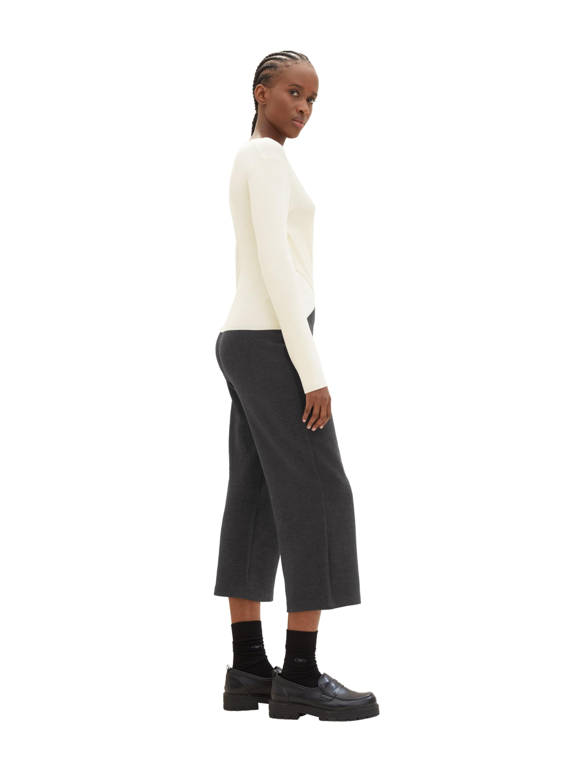 tom-tailor-denim-damen-basic-culotte-mit-rippstruktur image 3