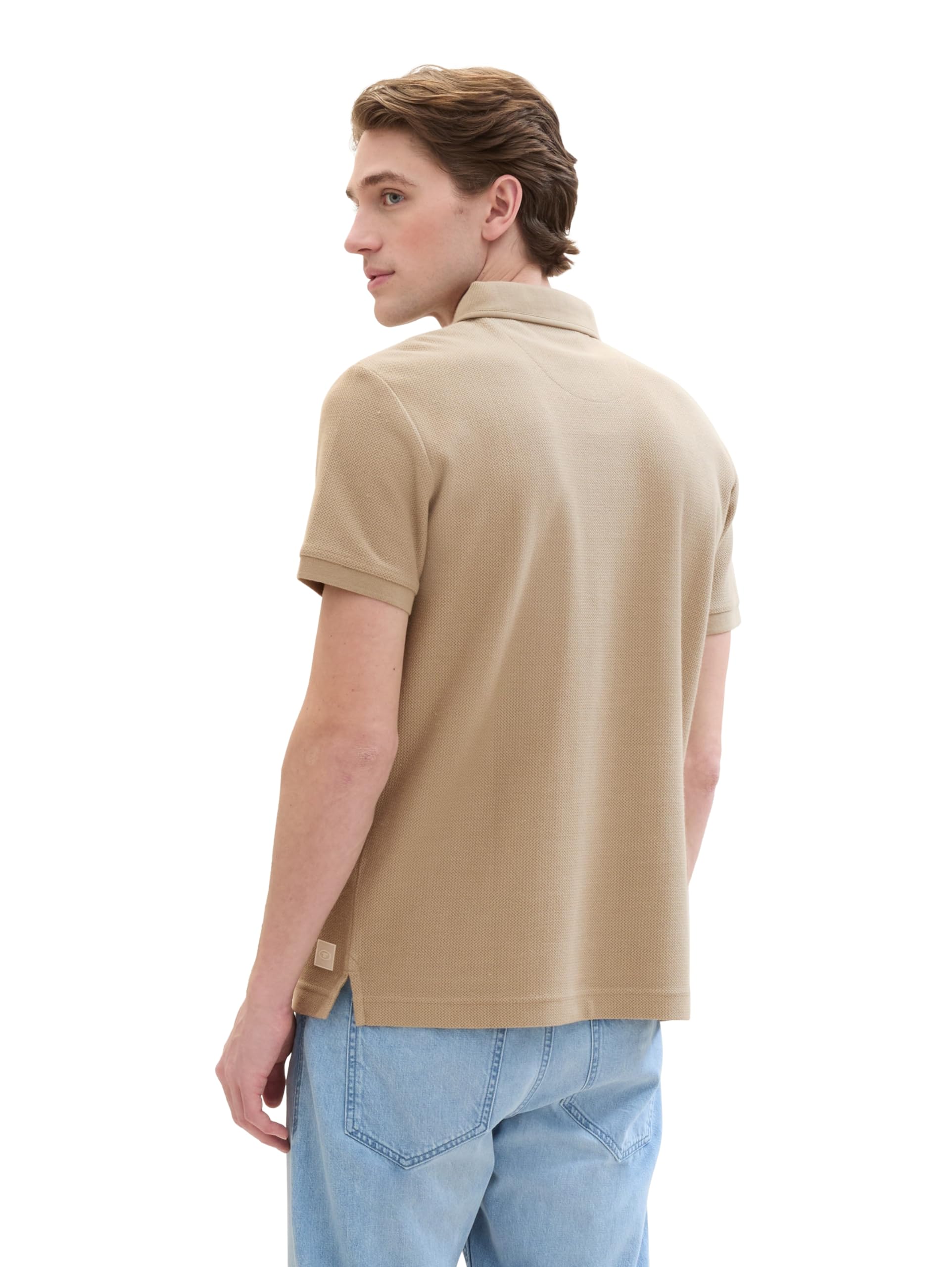 tom-tailor-herren-basic-poloshirt-mit-struktur image 3