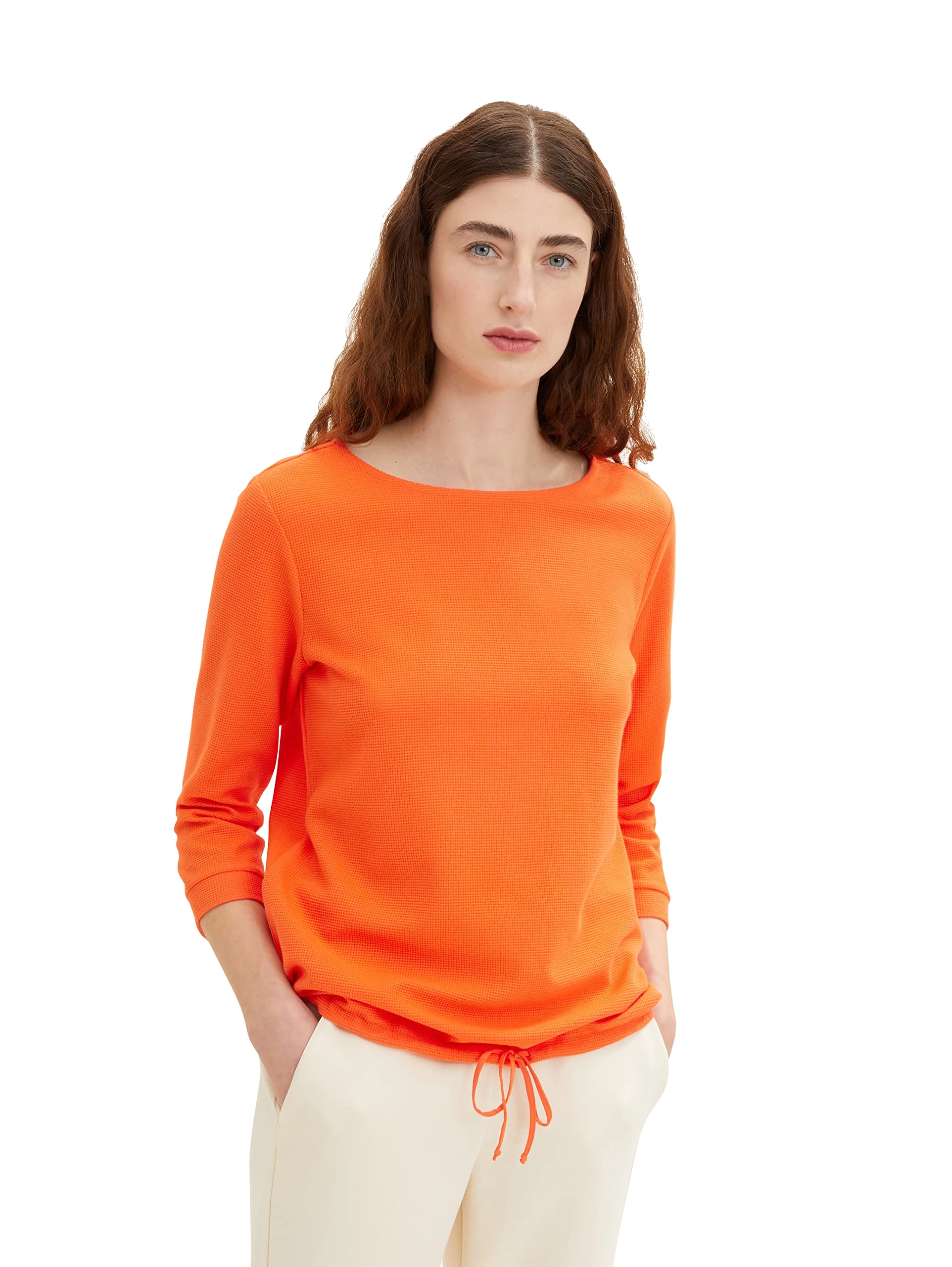 tom-tailor-damen-longsleeve-mit-schleifen-detail-am-saum image 8