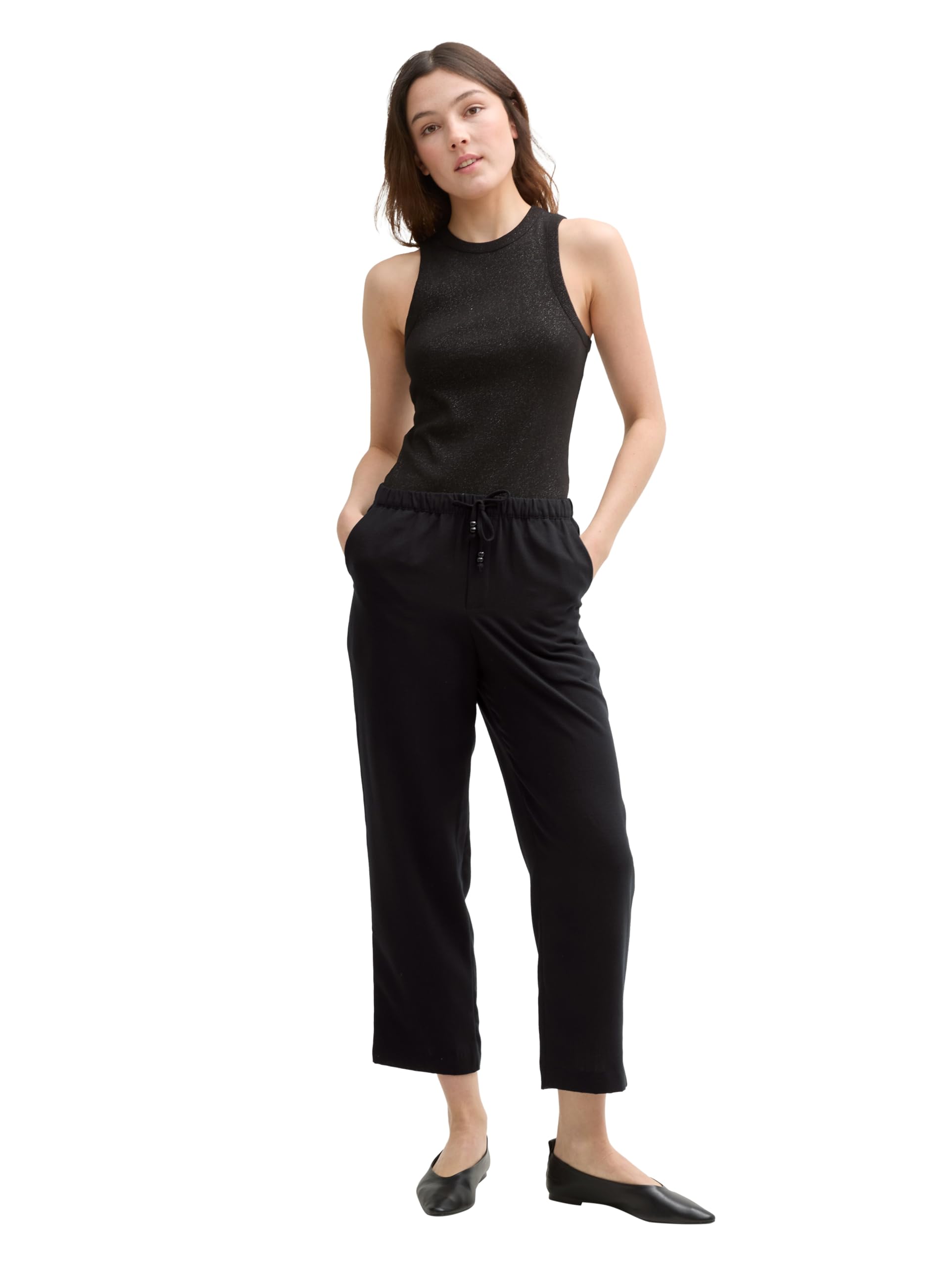 tom-tailor-denim-damen-cropped-loose-fit-hose image 2
