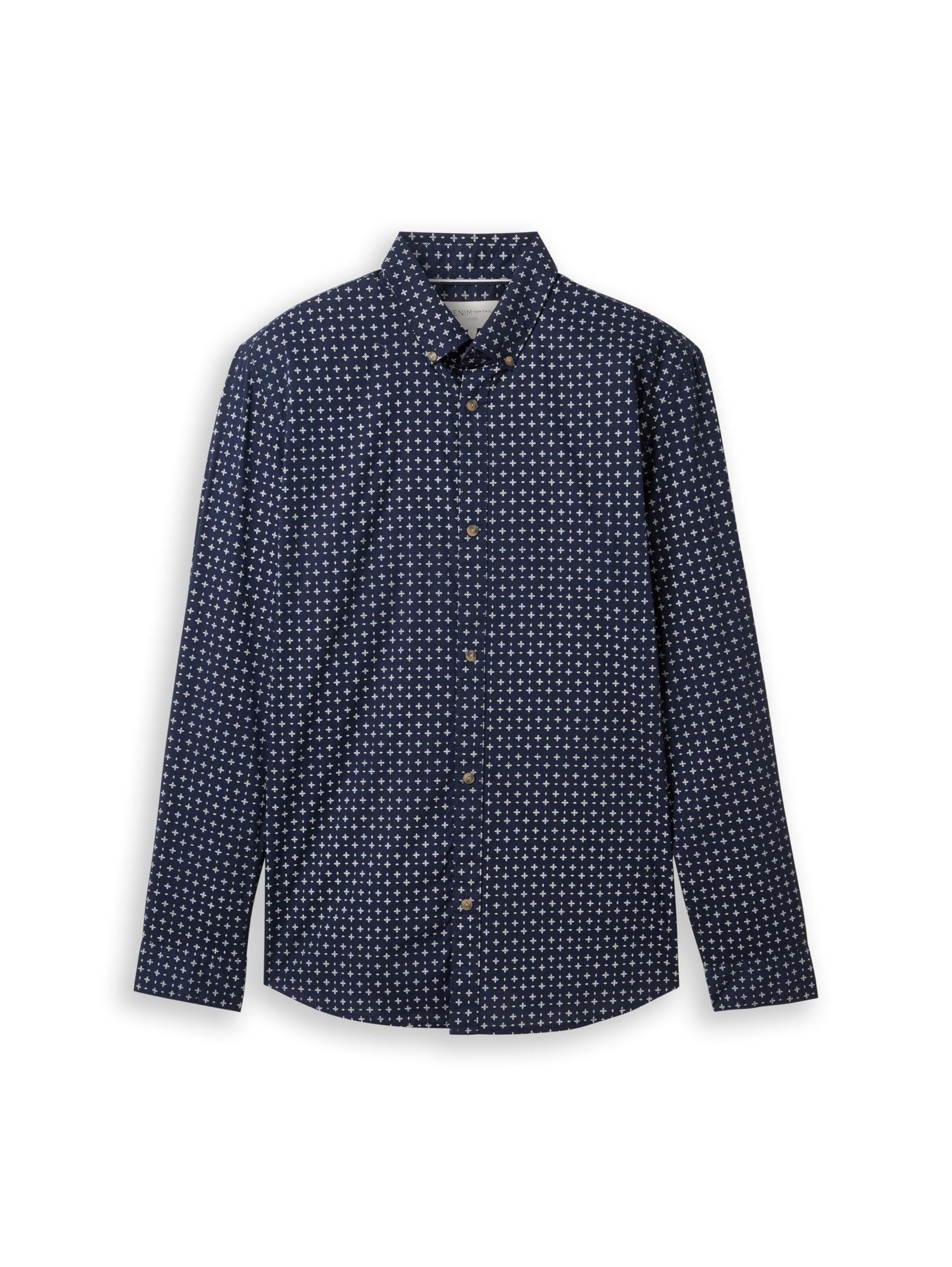 tom-tailor-denim-herren-hemd-fitted-printed-slim-fit image 1