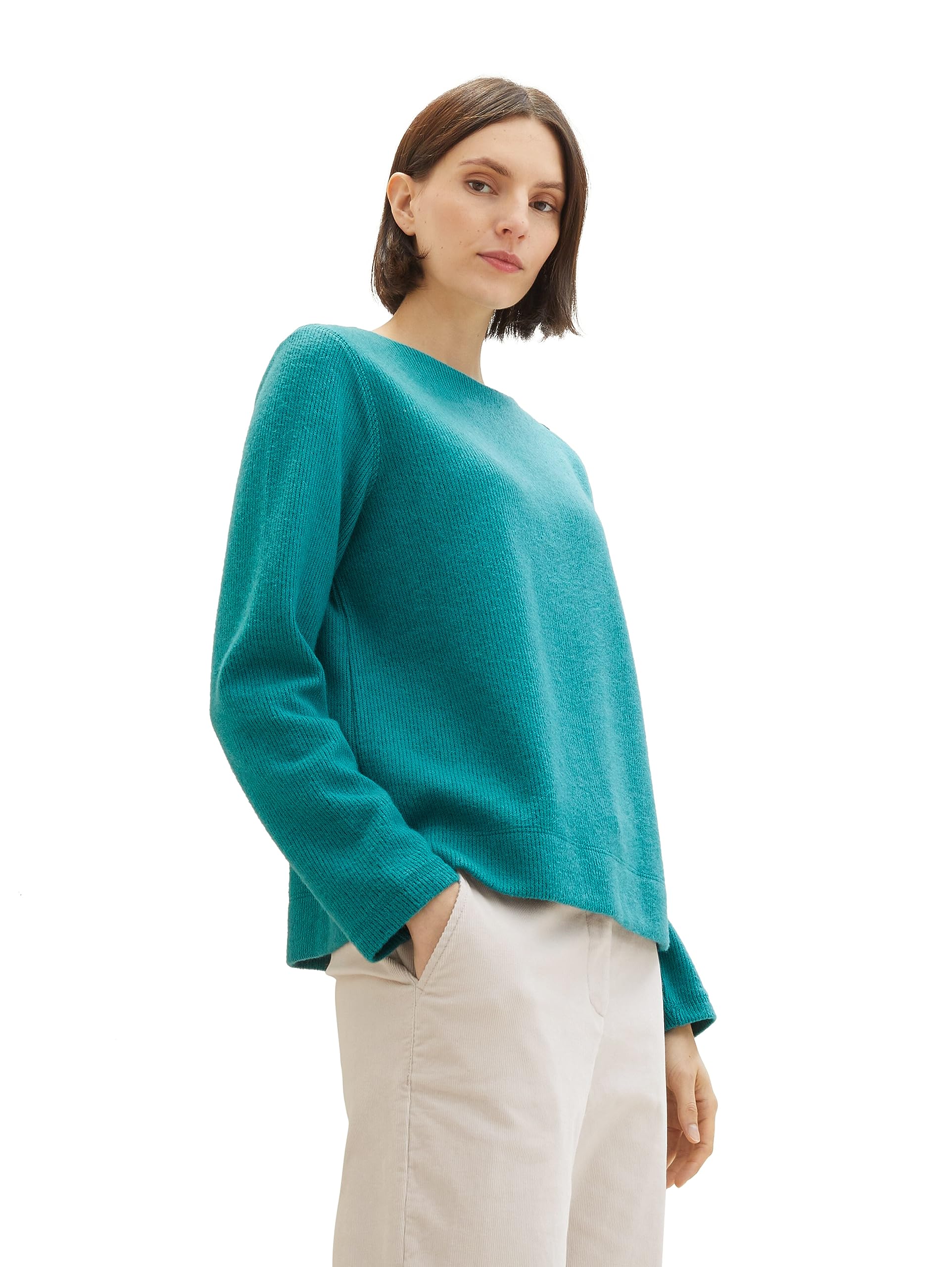 tom-tailor-damen-sweatshirt-mit-knopfleiste image 4