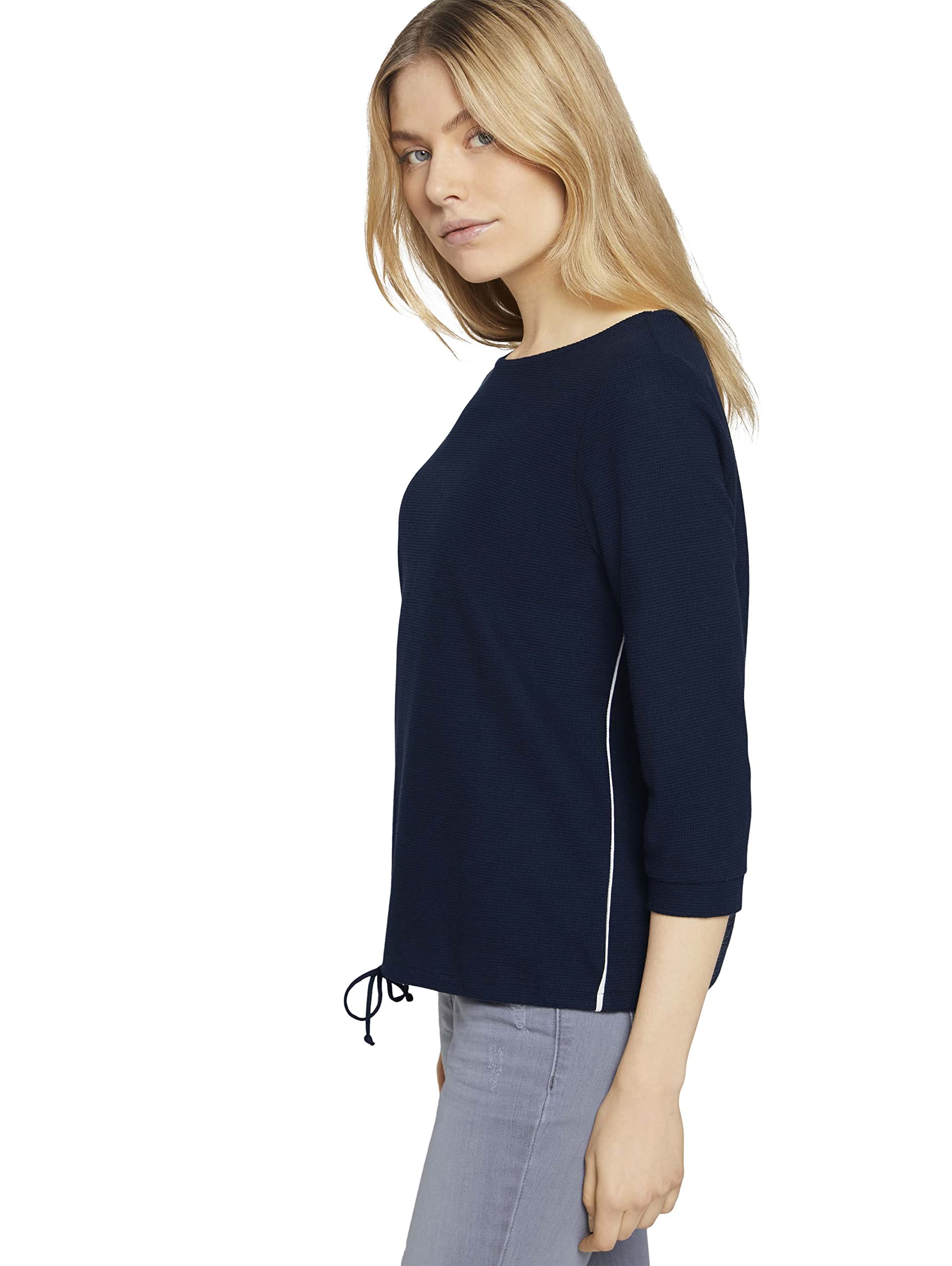 tom-tailor-damen-longsleeve-mit-schleifen-detail-am-saum image 6