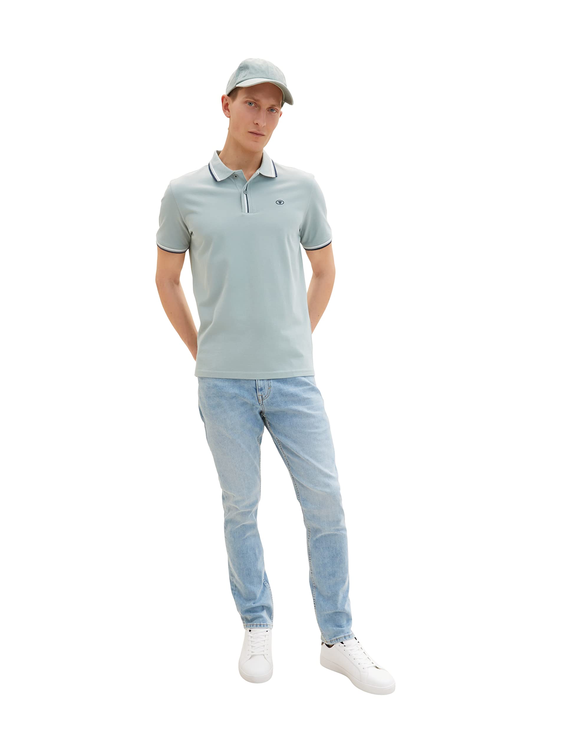 tom-tailor-herren-poloshirt-mit-logo-stickerei-regular-fit image 5