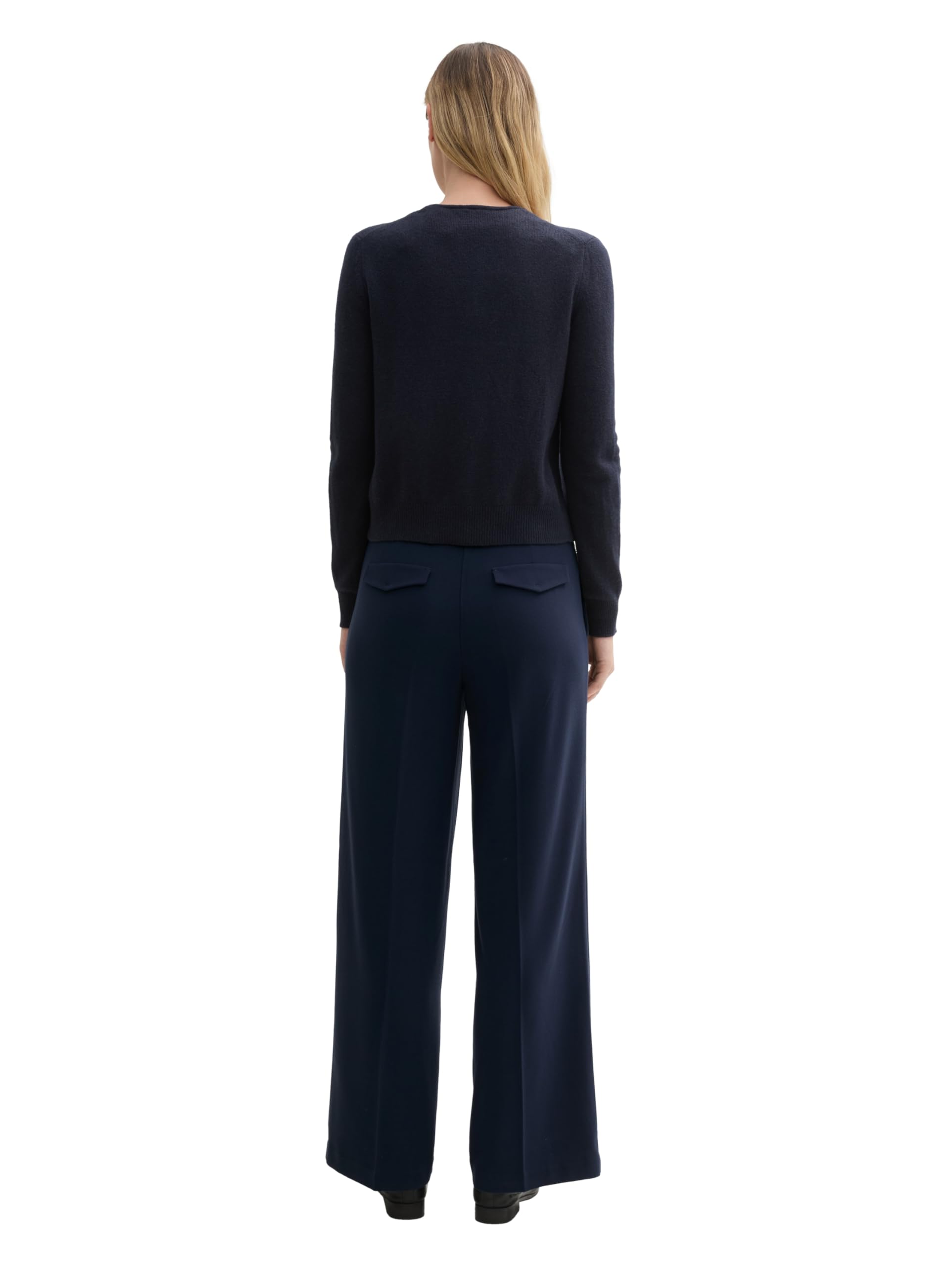 tom-tailor-lea-wide-leg-damen-hose-mit-b-gelfalte image 3