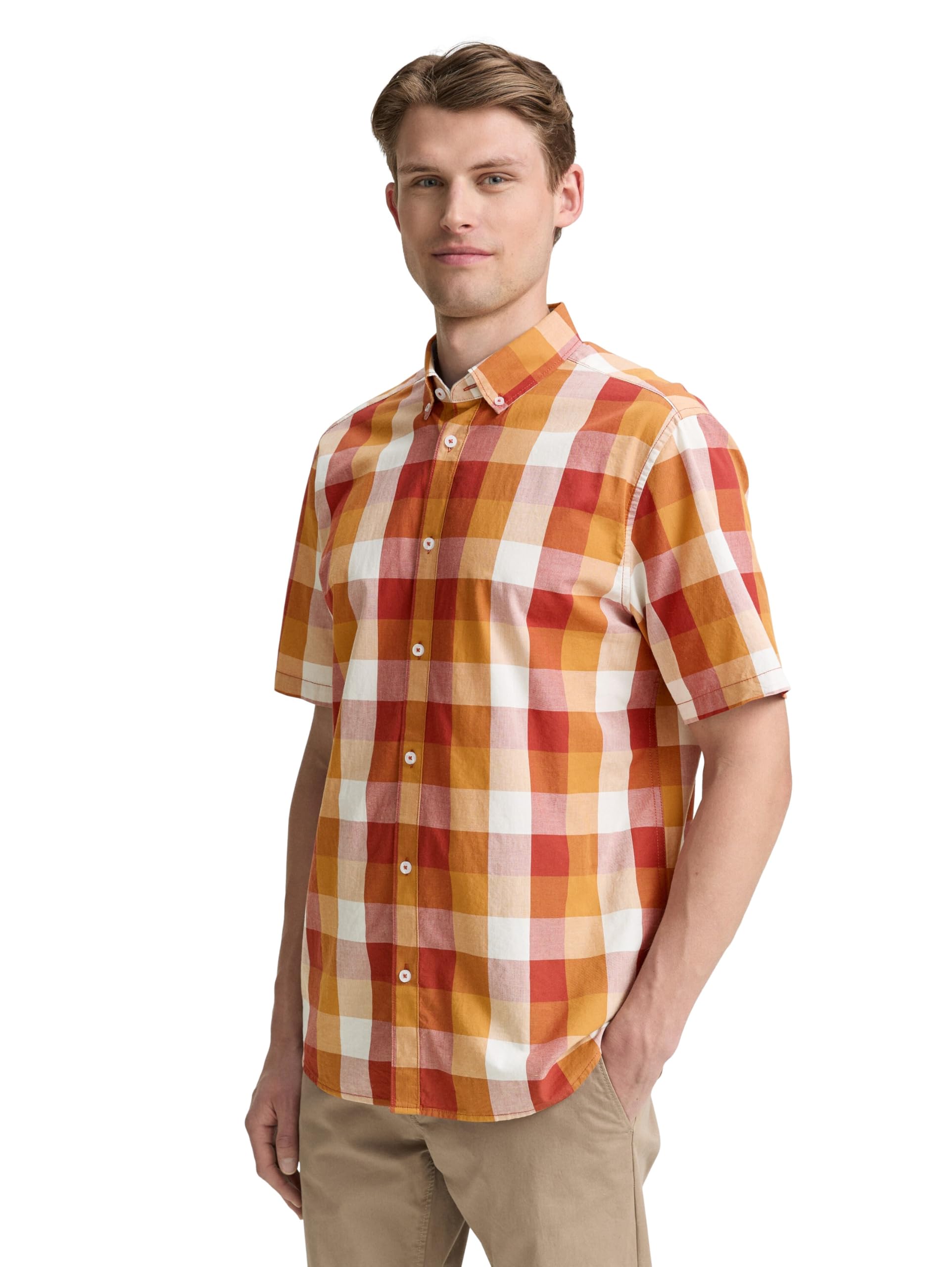 tom-tailor-herren-kurzarmhemd-mit-karomuster image 6