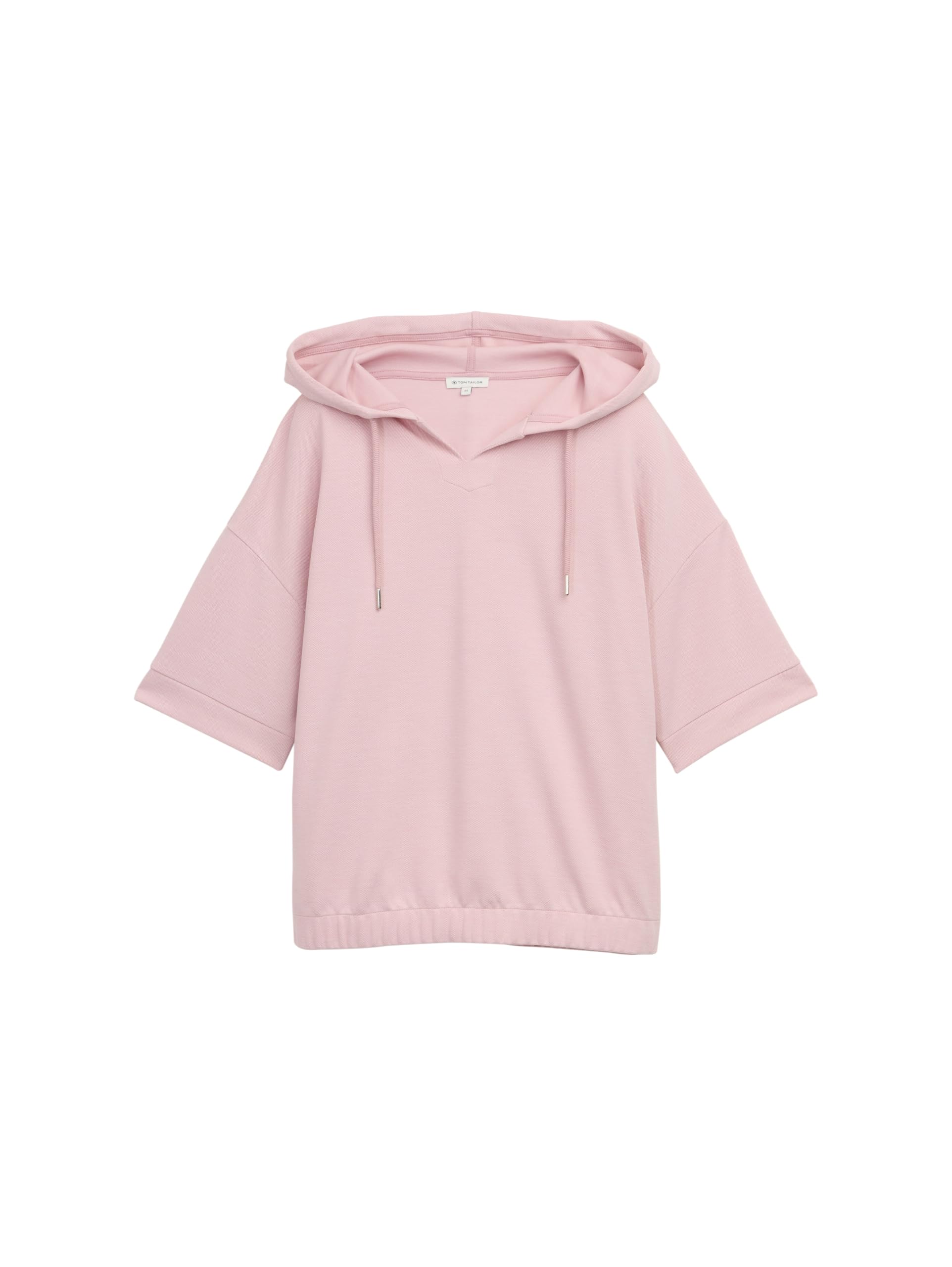 tom-tailor-damen-hoodie-sweatshirt-mit-halbarm image 1