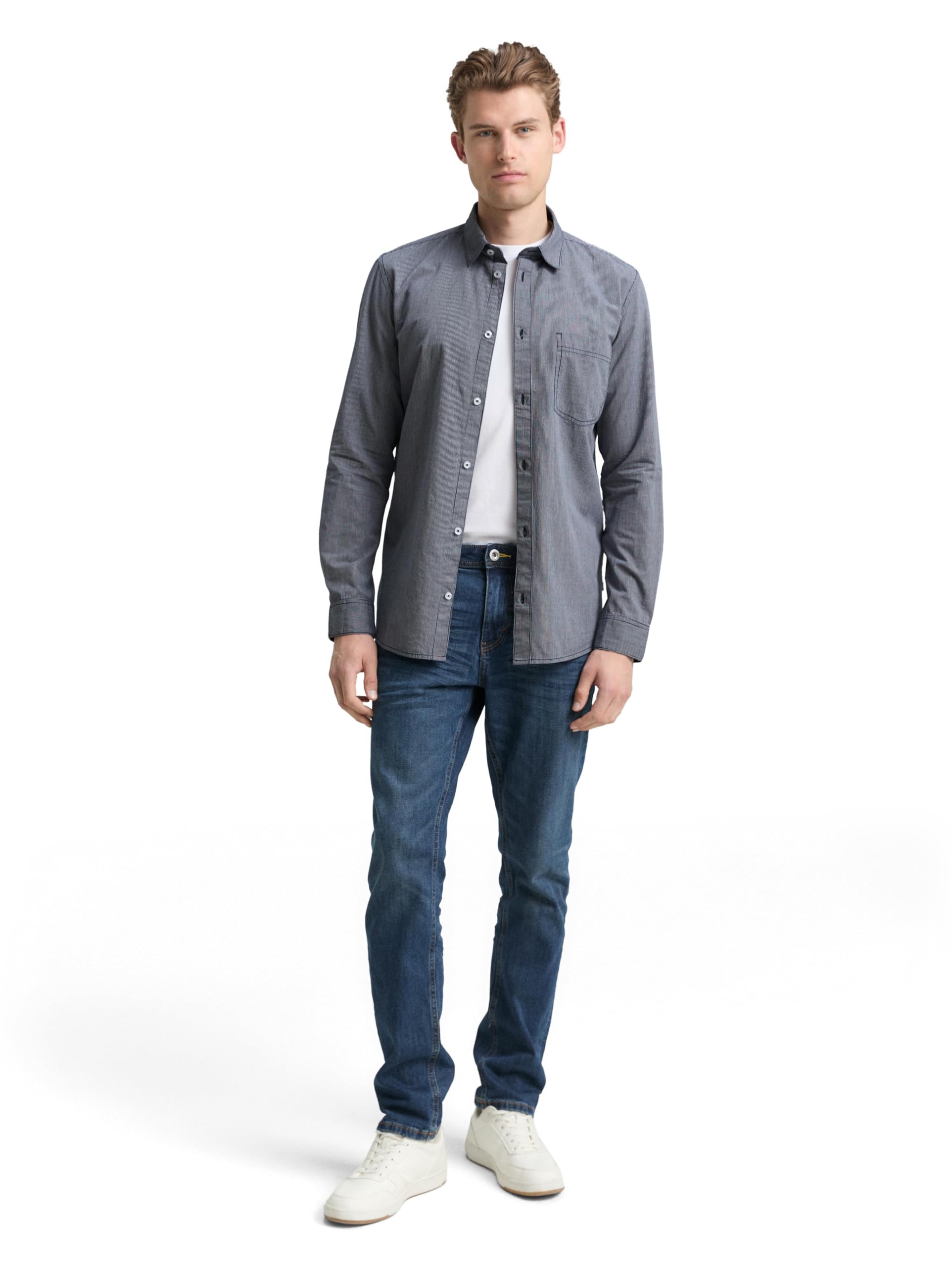 tom-tailor-herren-1048446-fitted-hemd-aus-baumwolle image 3