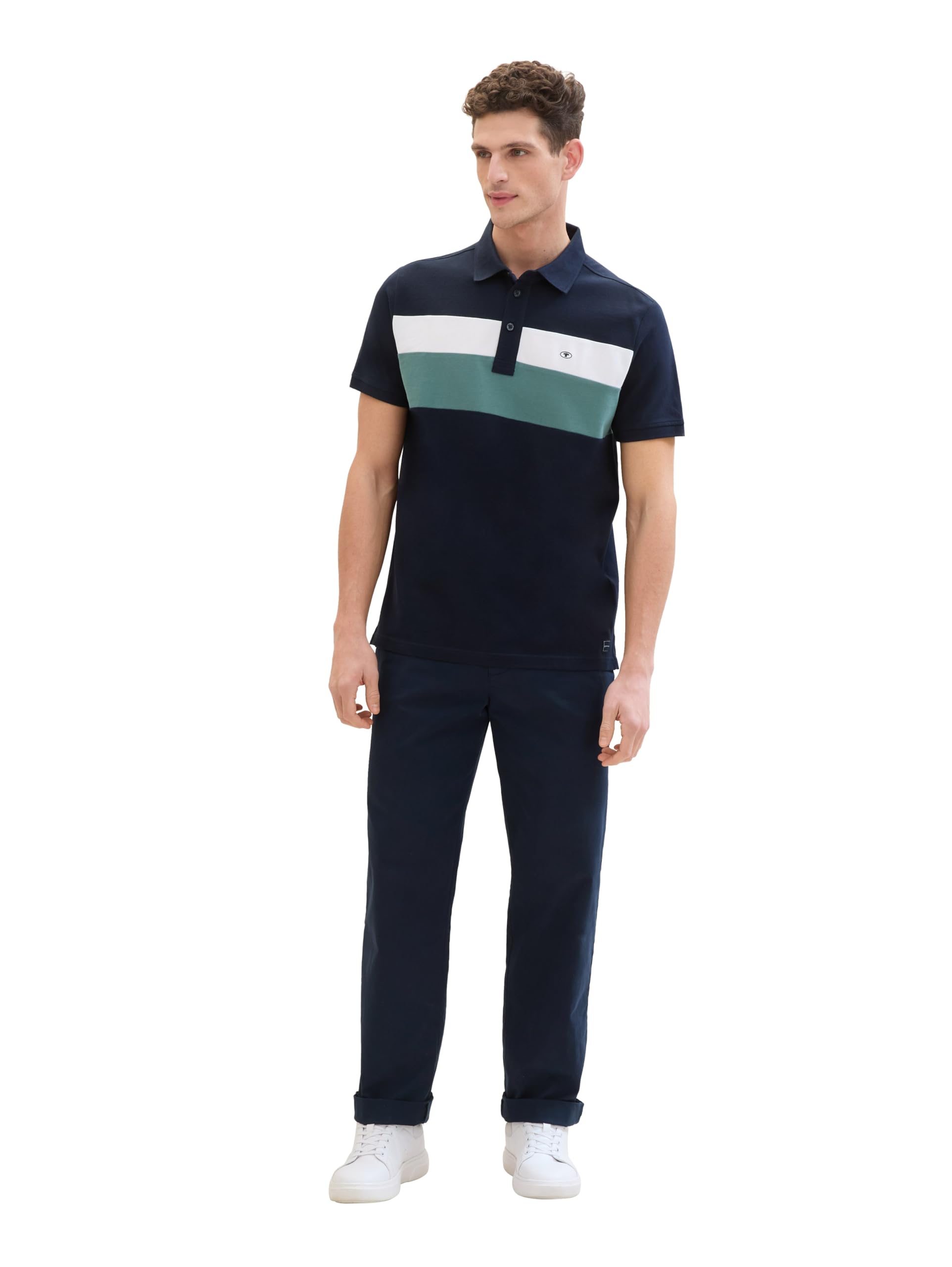 tom-tailor-herren-piqu-poloshirt-mit-blockstreifen image 6
