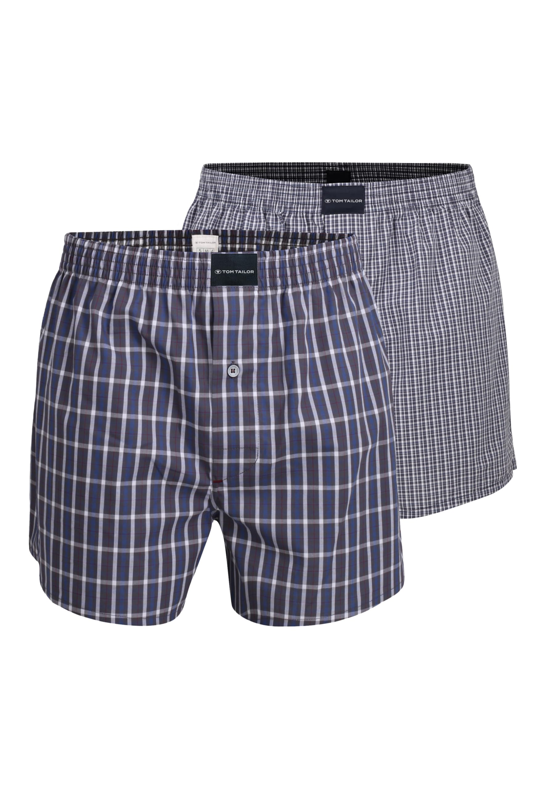 tom-tailor-herren-boxershorts-blau-kariert-2er-pack image 1