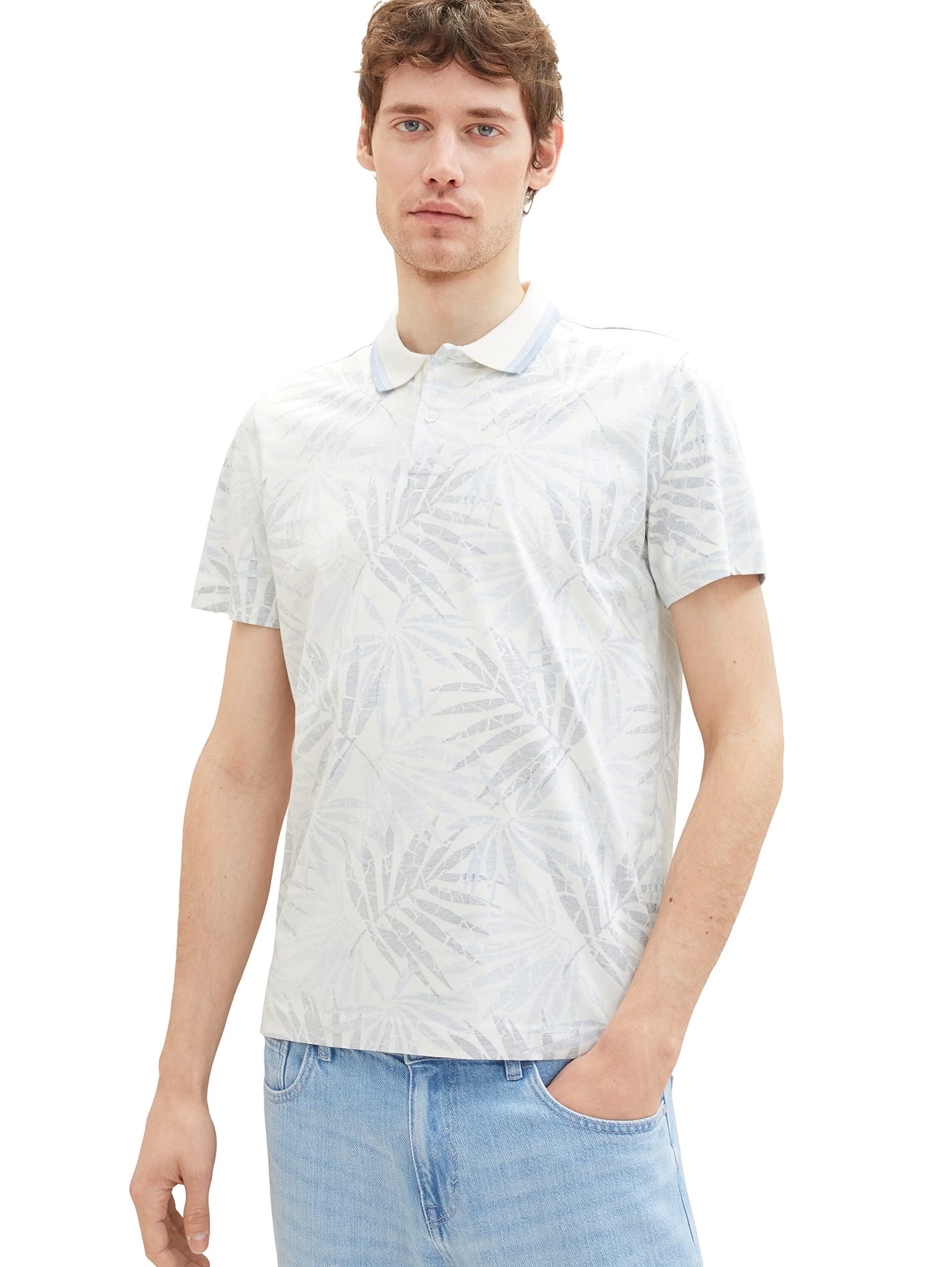 tom-tailor-herren-poloshirt-mit-allover-print image 2