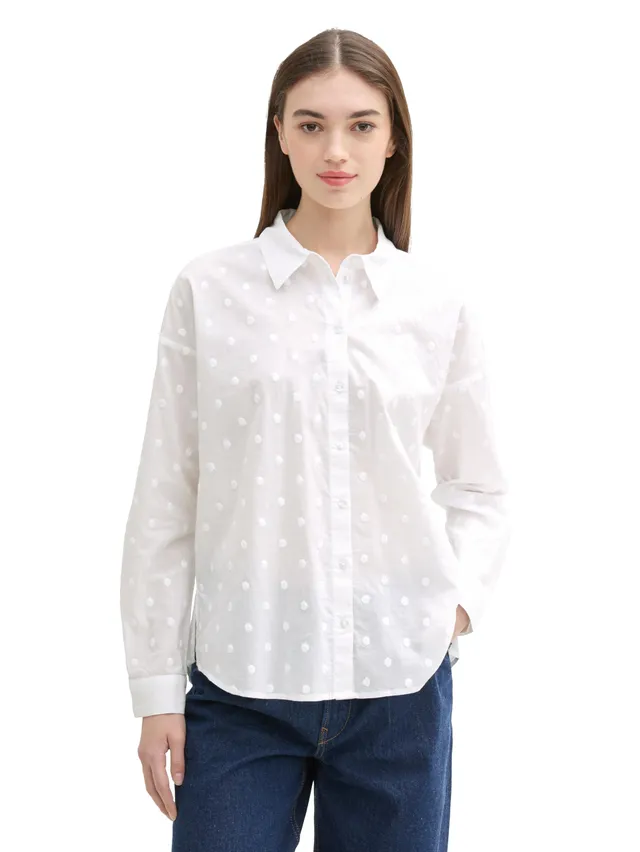 tom-tailor-denim-damen-bluse-p-nktchen-muster image 1