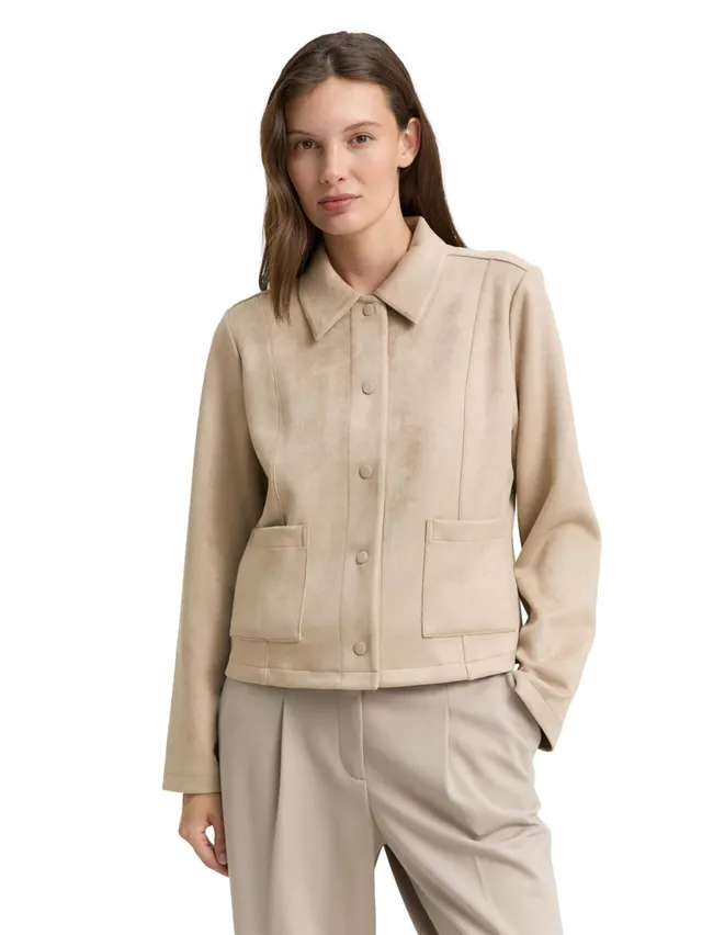 tom-tailor-damen-regular-fit-jacke-in-wildleder-optik-1047596-weich-elegant image 1