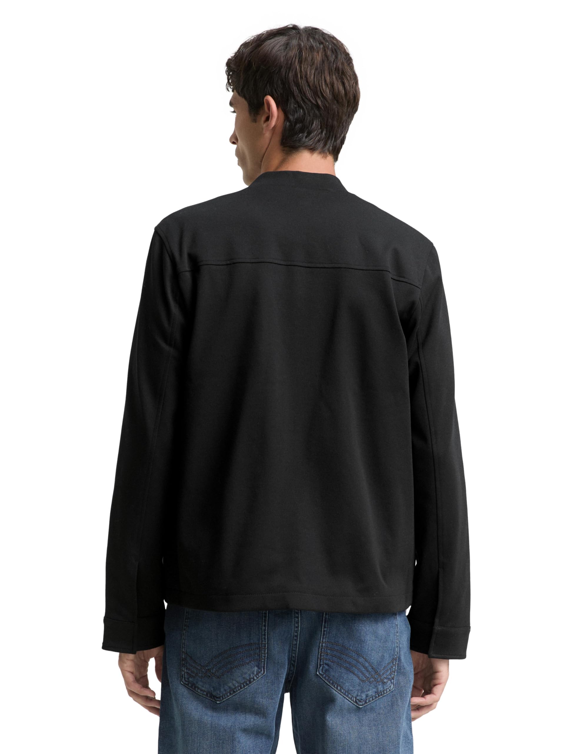 tom-tailor-herren-1047274-piqu-blouson-jacke-mit-bomberkragen image 3