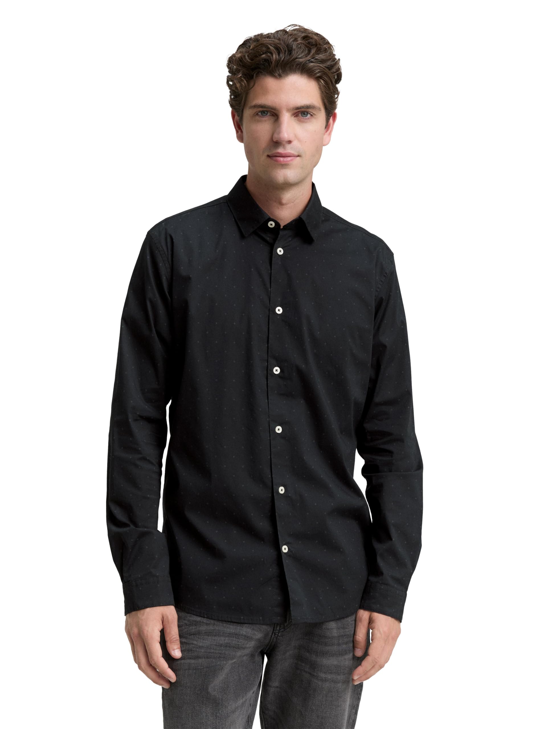 tom-tailor-herren-regular-fit-hemd-mit-muster image 1